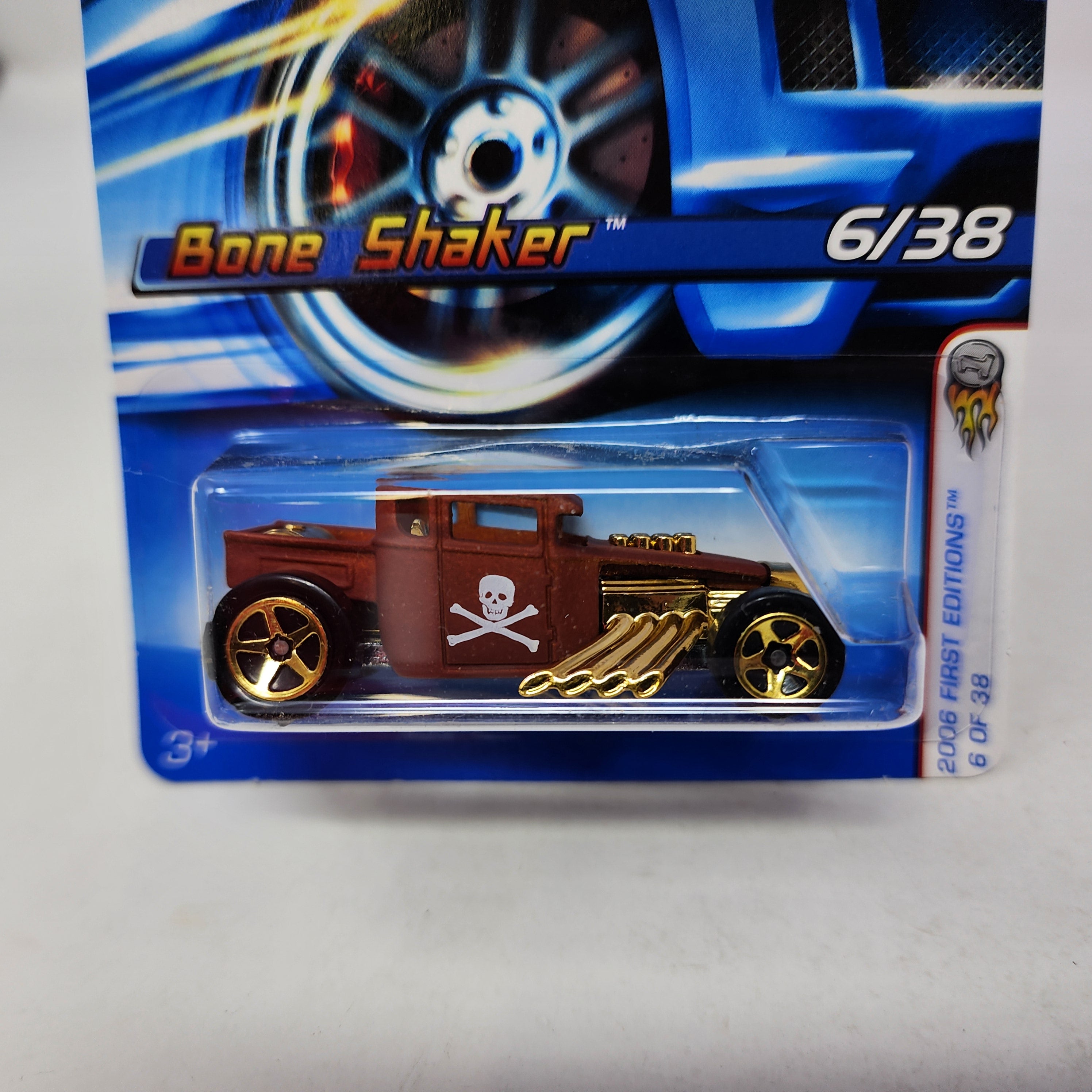 Bone Shaker #6 w/ gold Rims * Hot Wheels 2006、mySite、hgirdovlk