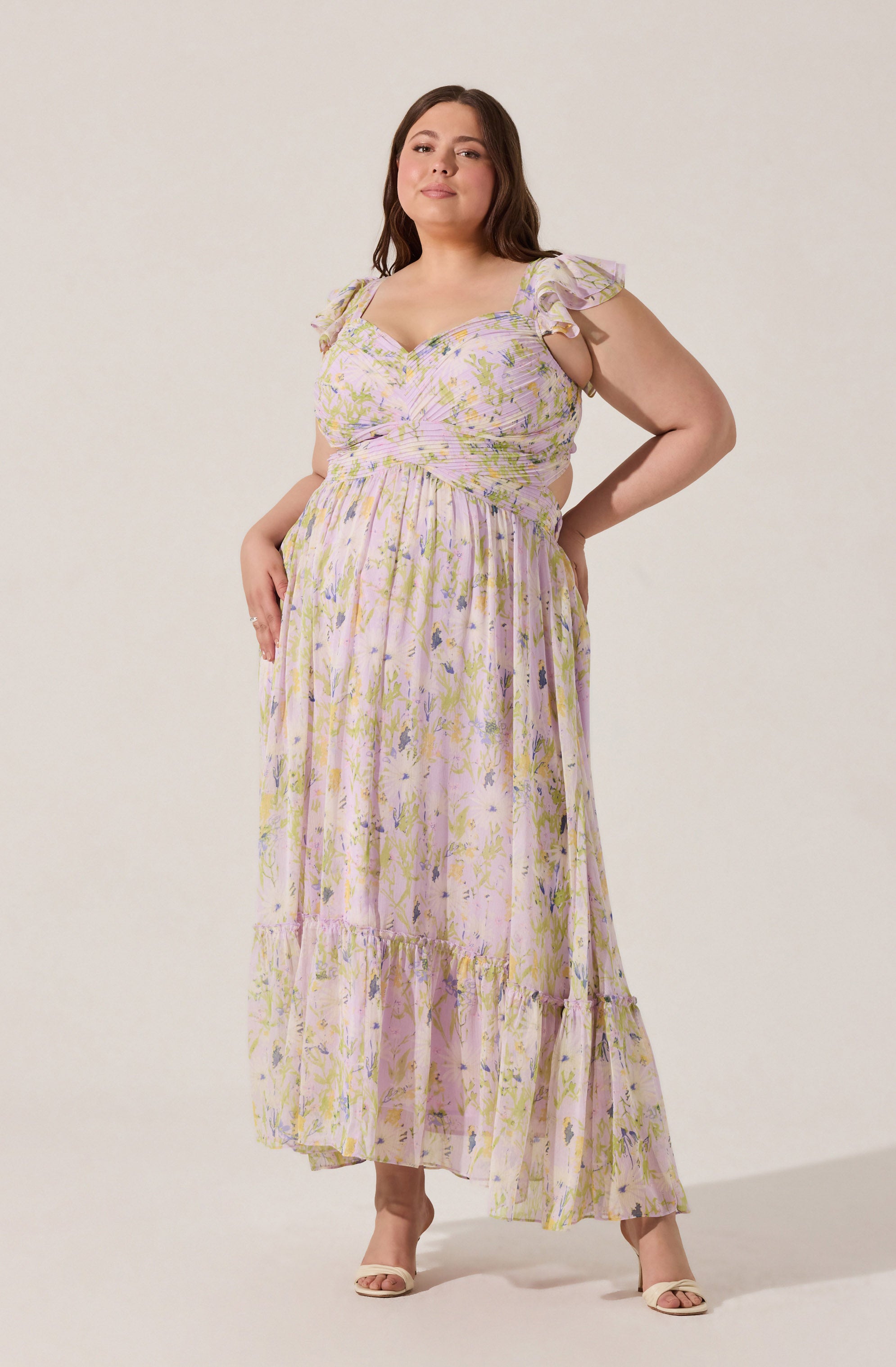 Primrose Floral Strappy Back Maxi Dress、mySite、solidvoid