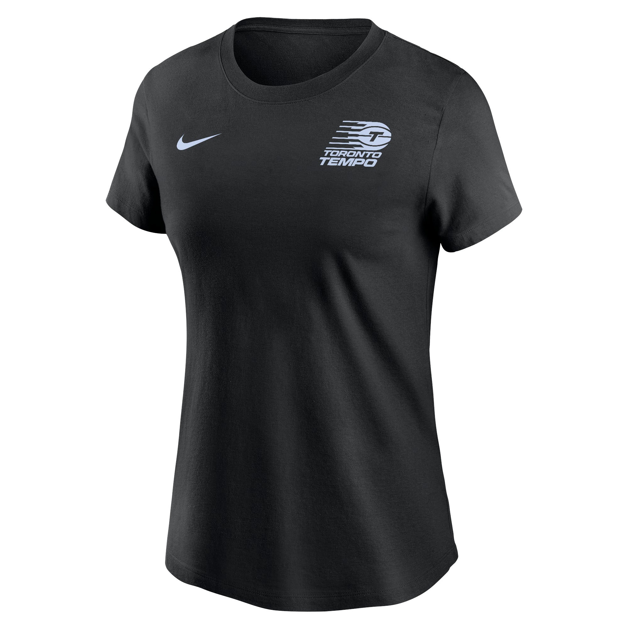 Womens Toronto Tempo Logo Tee - BLACK、mySite、neckold