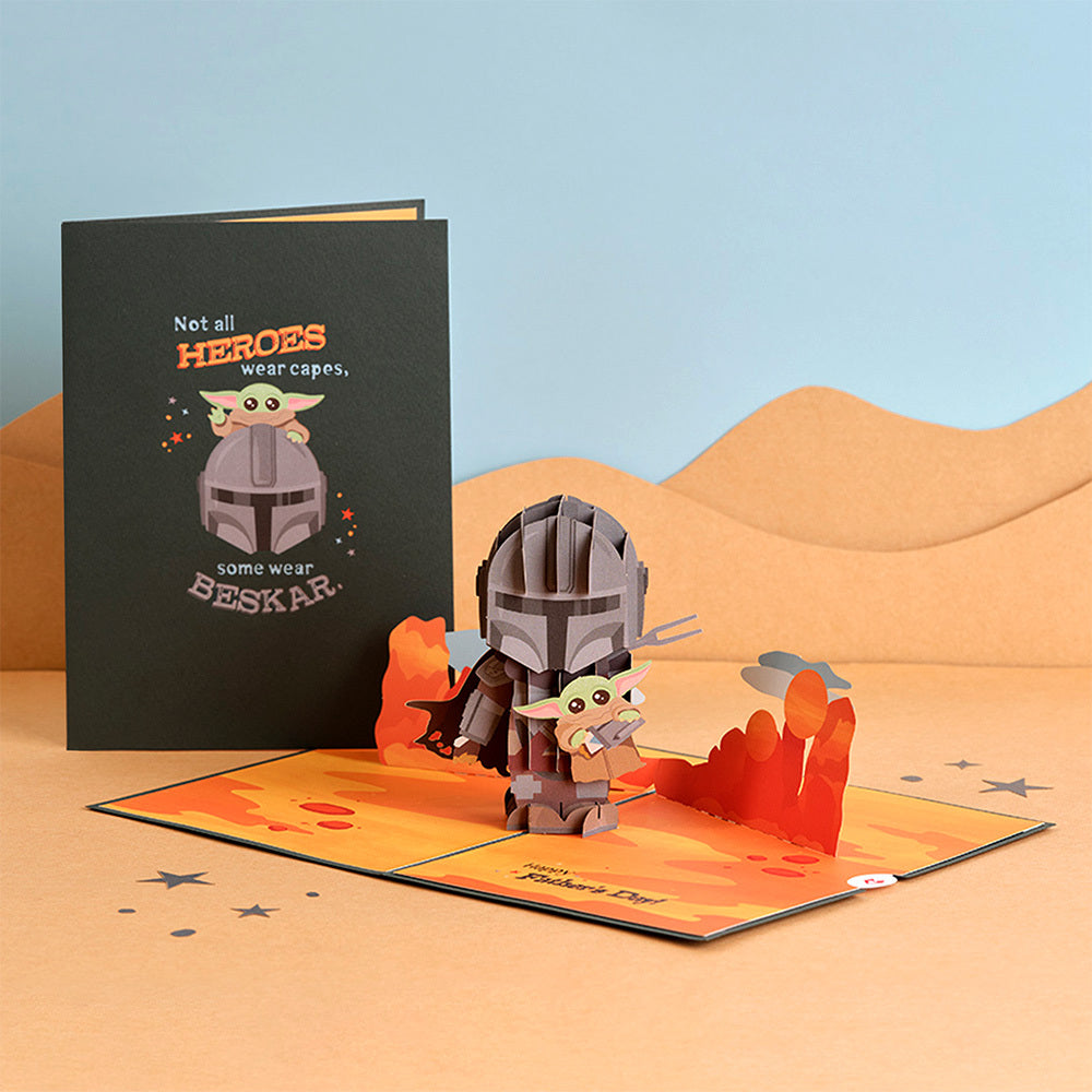 Star Wars™ The Mandalorian™ Beskar Father's Day Pop-Up Card、mySite、solidvoid