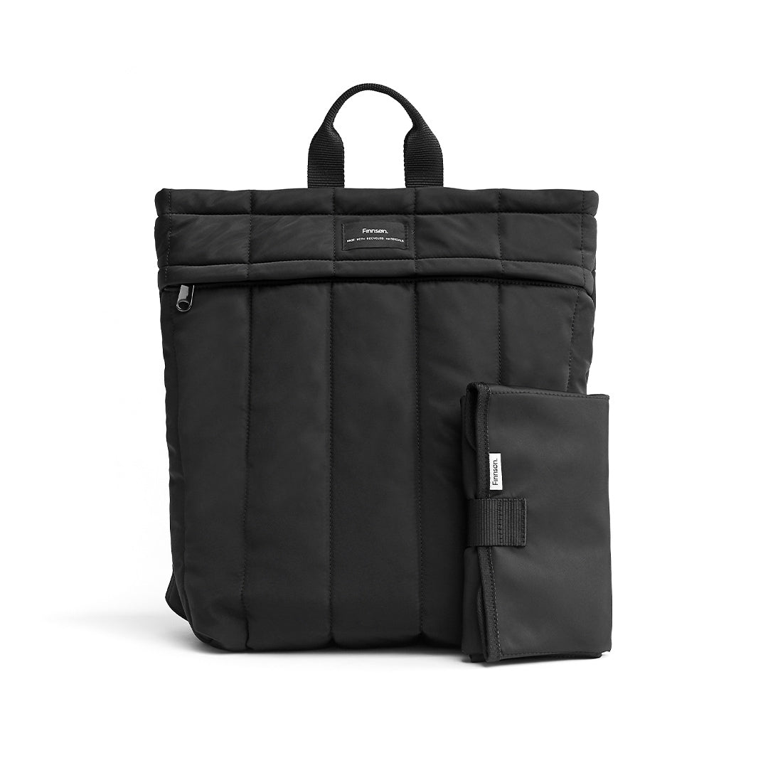  Finnson RAE Eco Changing Backpack with Changing Mat - Black、mySite、merchandisen