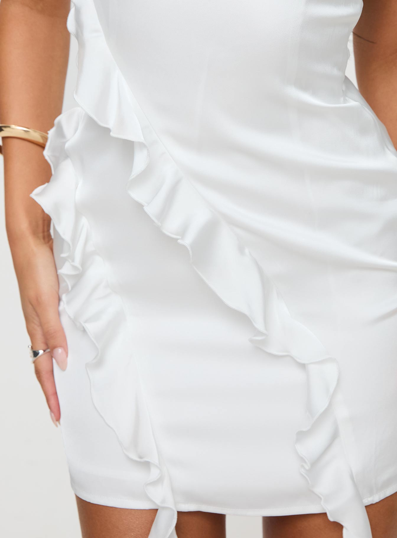 Branwell Mini Dress White、mySite、solidvoid