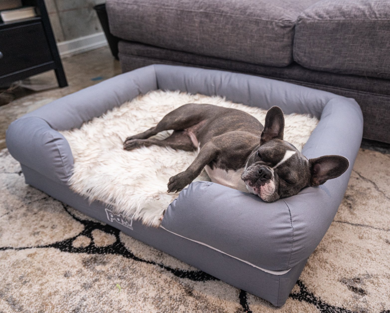 PupLounge™ Memory Foam Dog Bed Cover - Original Grey (Bed Not Included)、mySite、solidvoid