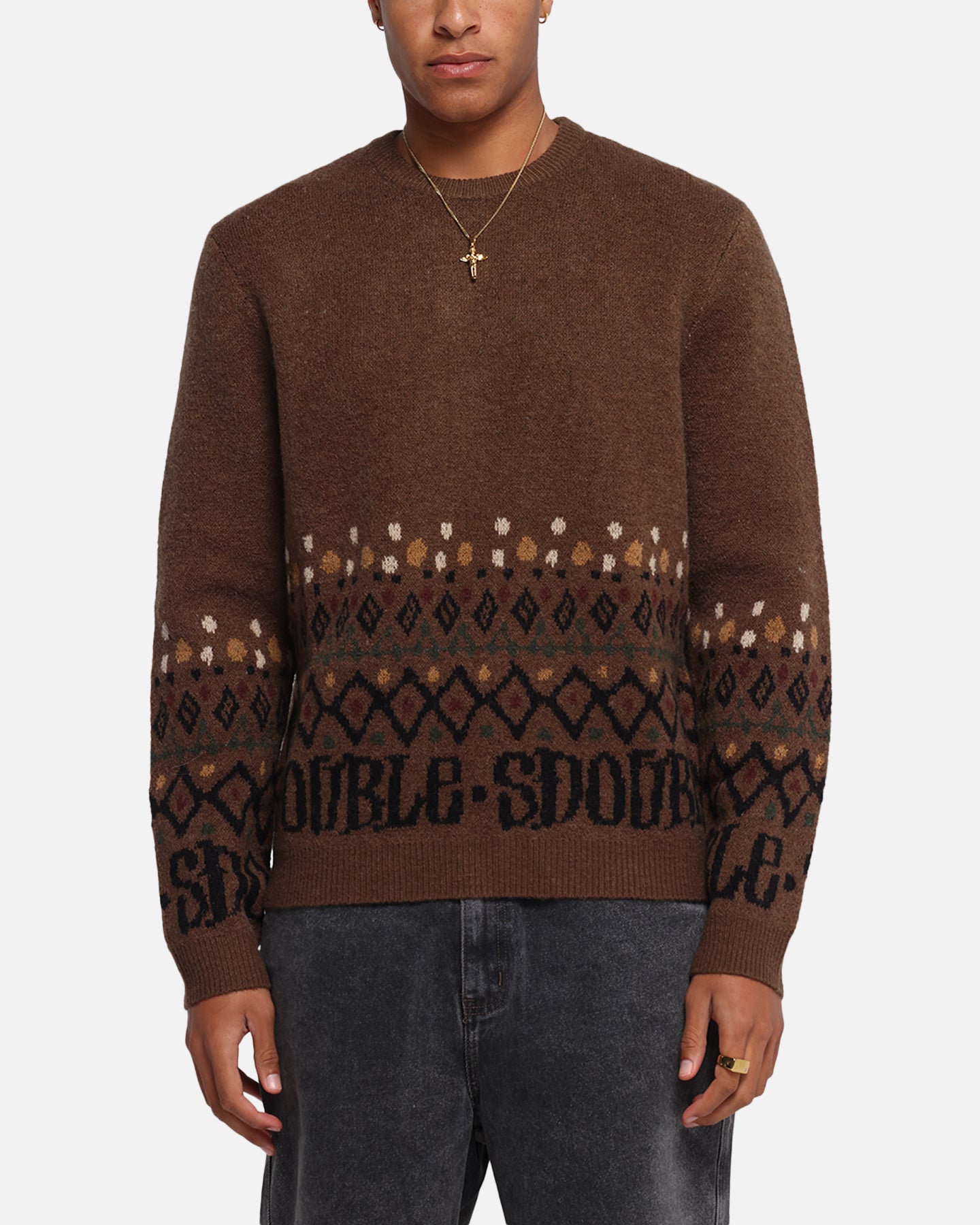 S Double Knitted Sweater Chocolate、mySite、zt4zffjzw