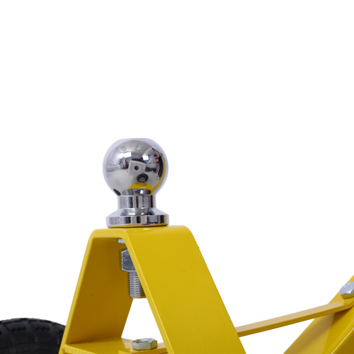Trailer Dolly with Pneumatic Tires - 600 Lb. Maximum Tongue Weight Capacity,Yellow color、、eastwooduniform
