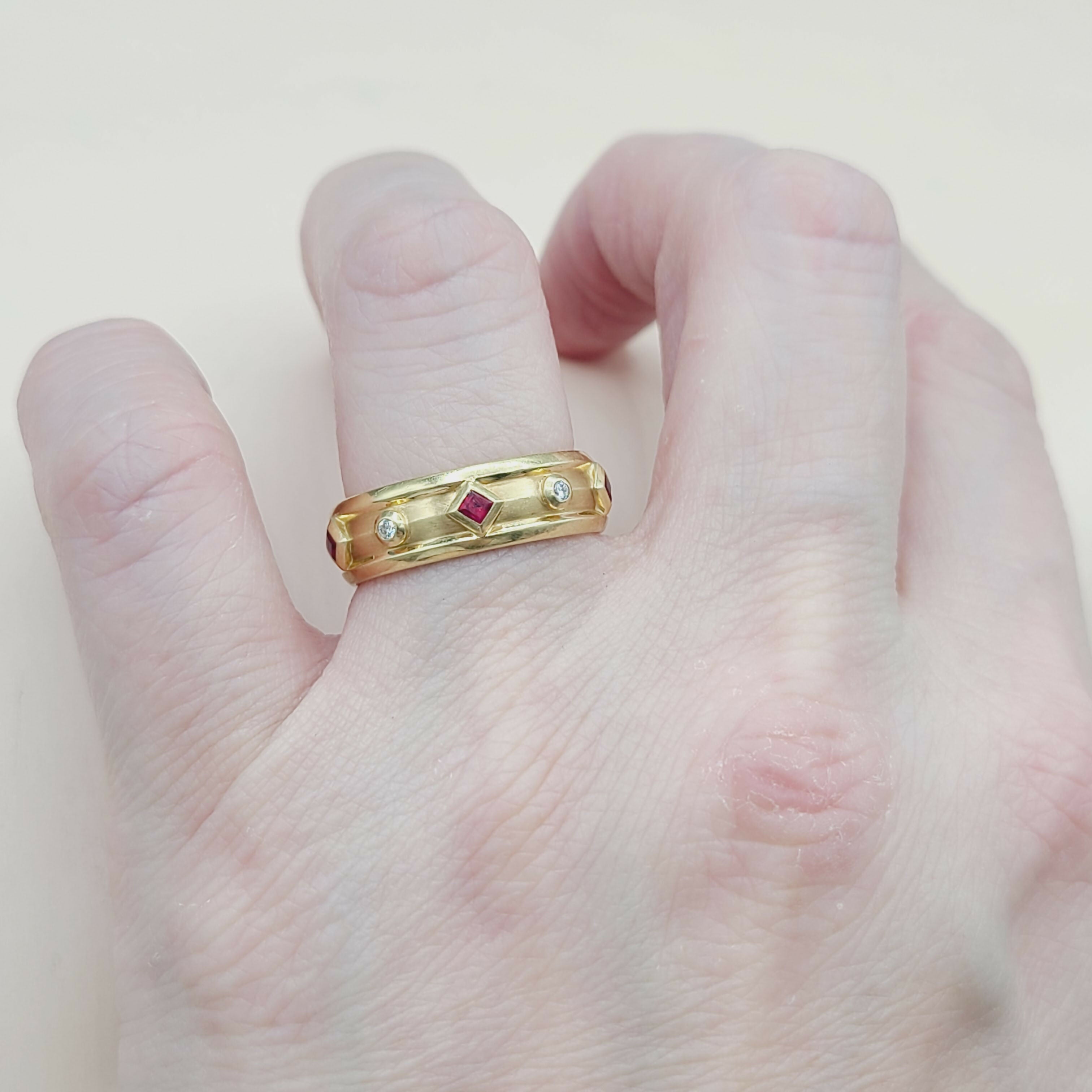 David Yurman Modern Renaissance Ring 18K Gold, Rubies, Diamonds、mySite、hinf8tx79