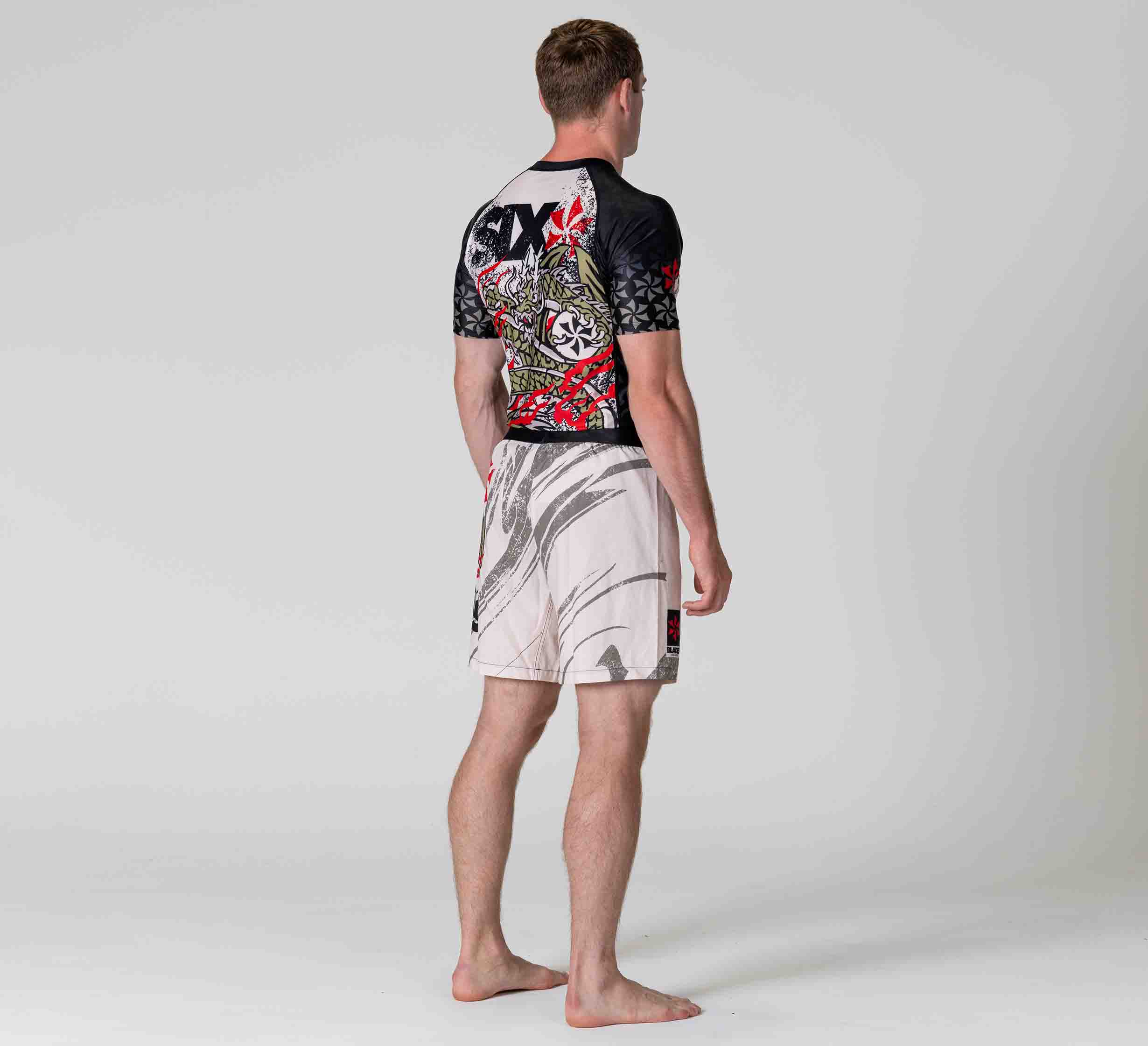 Six Blades Dragon Short Sleeve Flex Lite Rashguard、mySite、gigharbornorthrealestate
