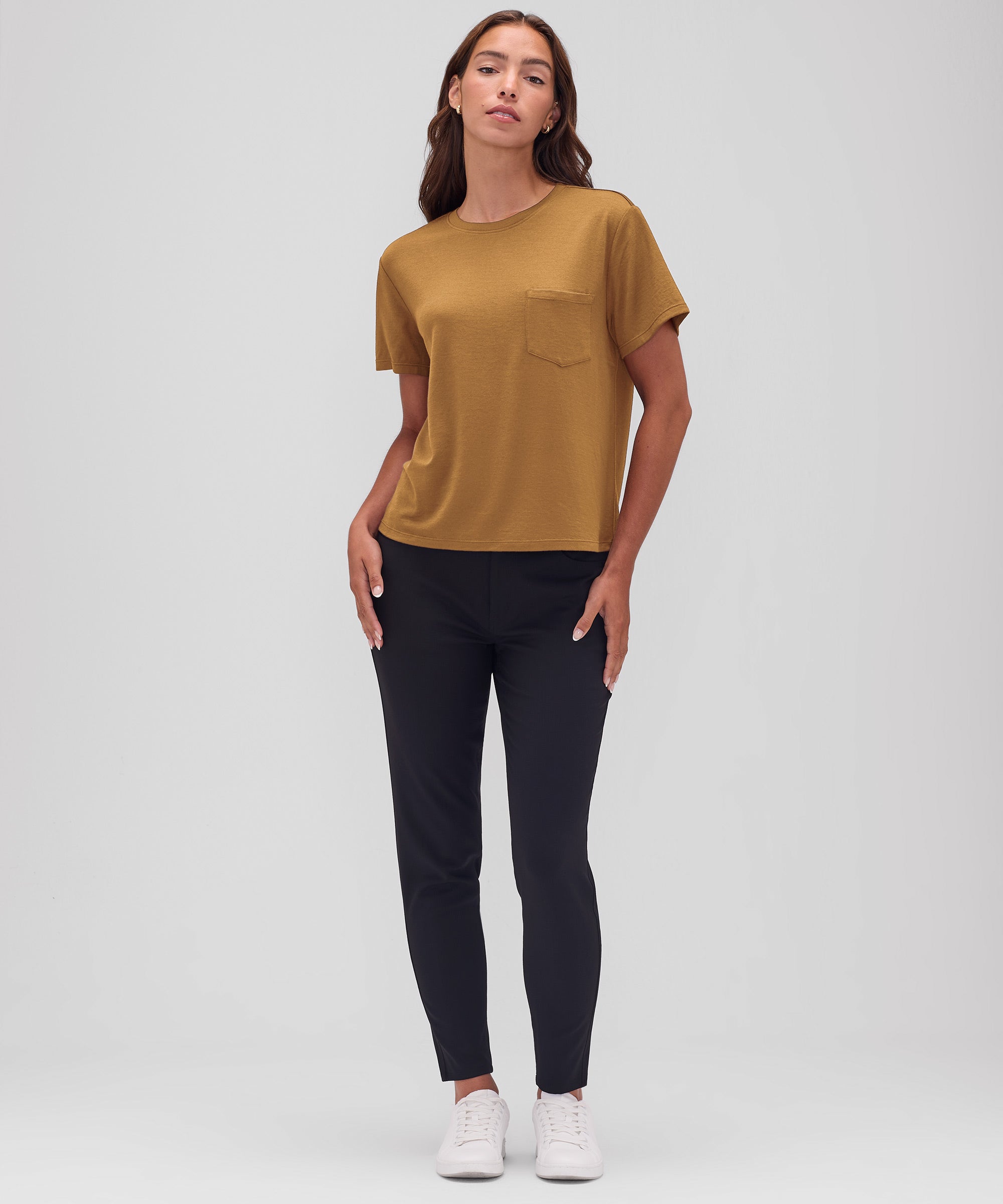 Women's Merino Boxy Pocket Tee、mySite、noshort