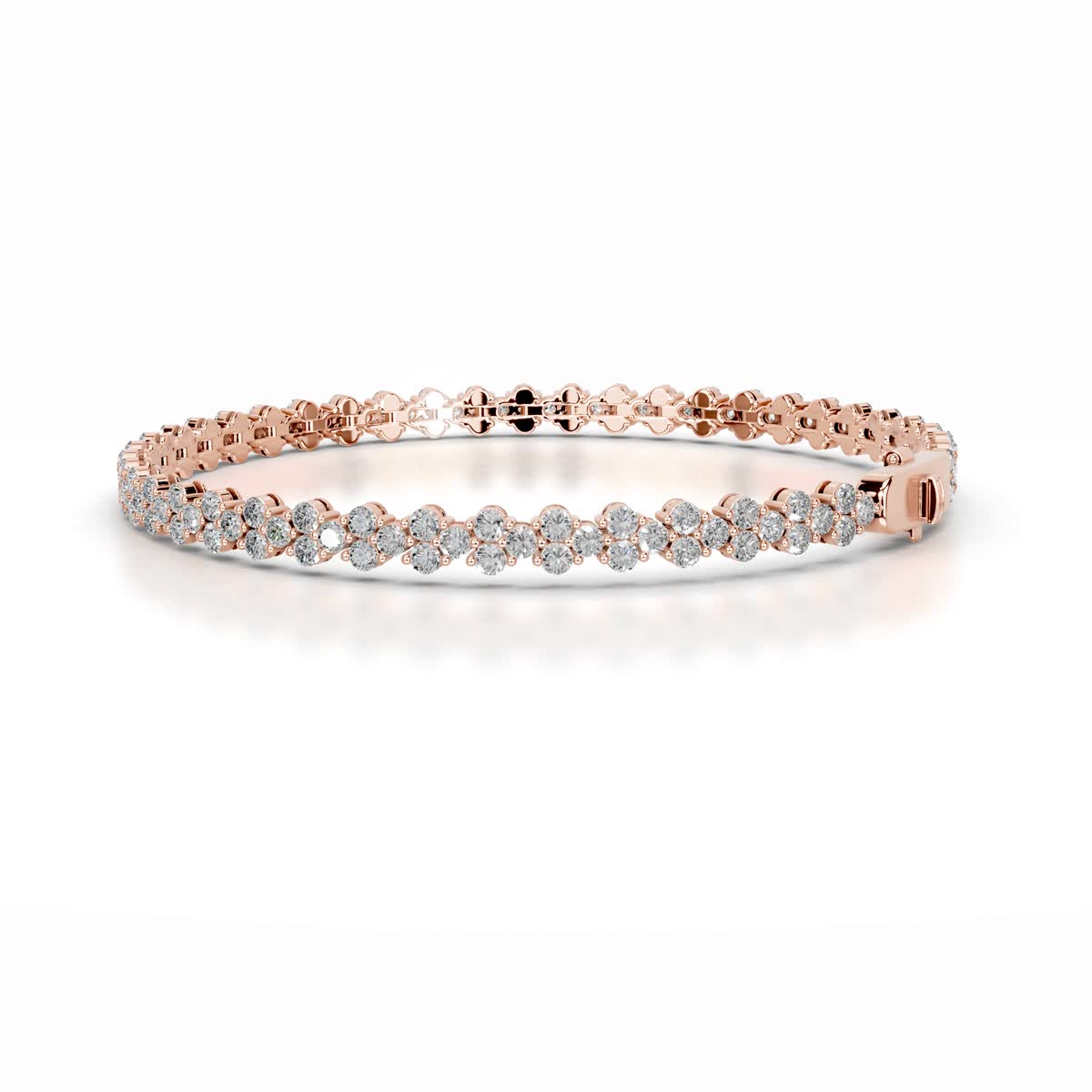 Shirley Diamond Tennis Bracelet (7.5 Carat) -14K Rose Gold、mySite、hinf8tx79