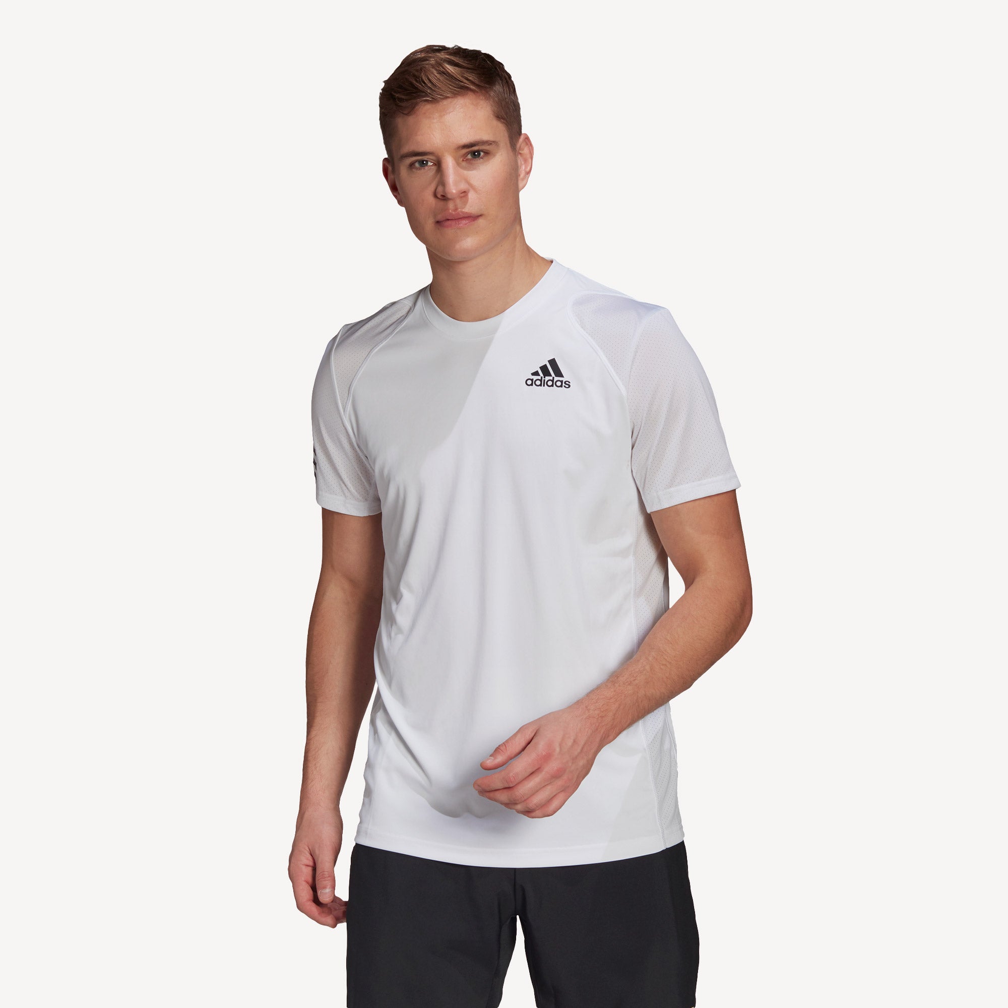 adidas Club Men's 3-Stripe Tennis Shirt
