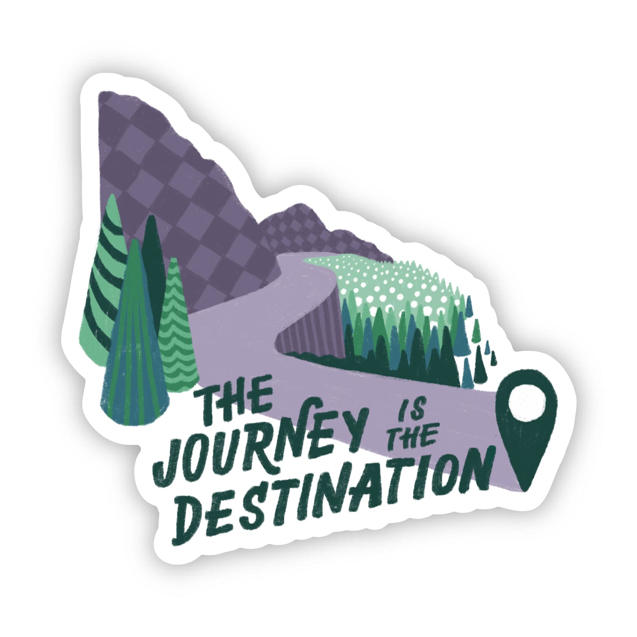  The journey is the destination Adventure Travel Sticker、mySite、ghnorth