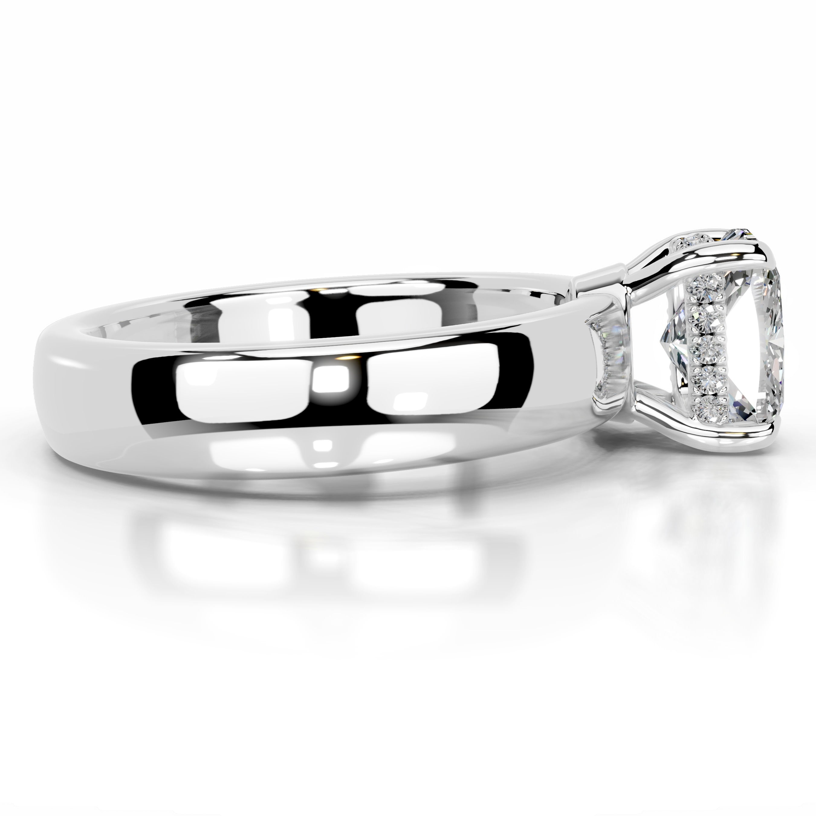 Lux Moissanite & Diamond Ring - Platinum、mySite、hinf8tx79