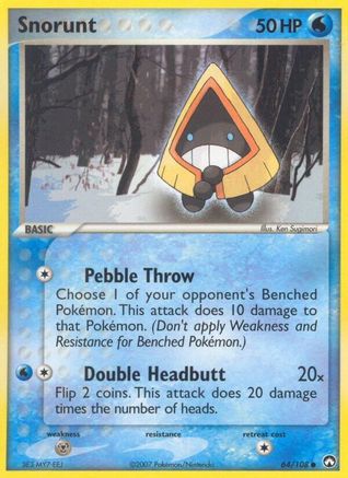 Snorunt (64/108) EX: Power Keepers、mySite、waistdrama