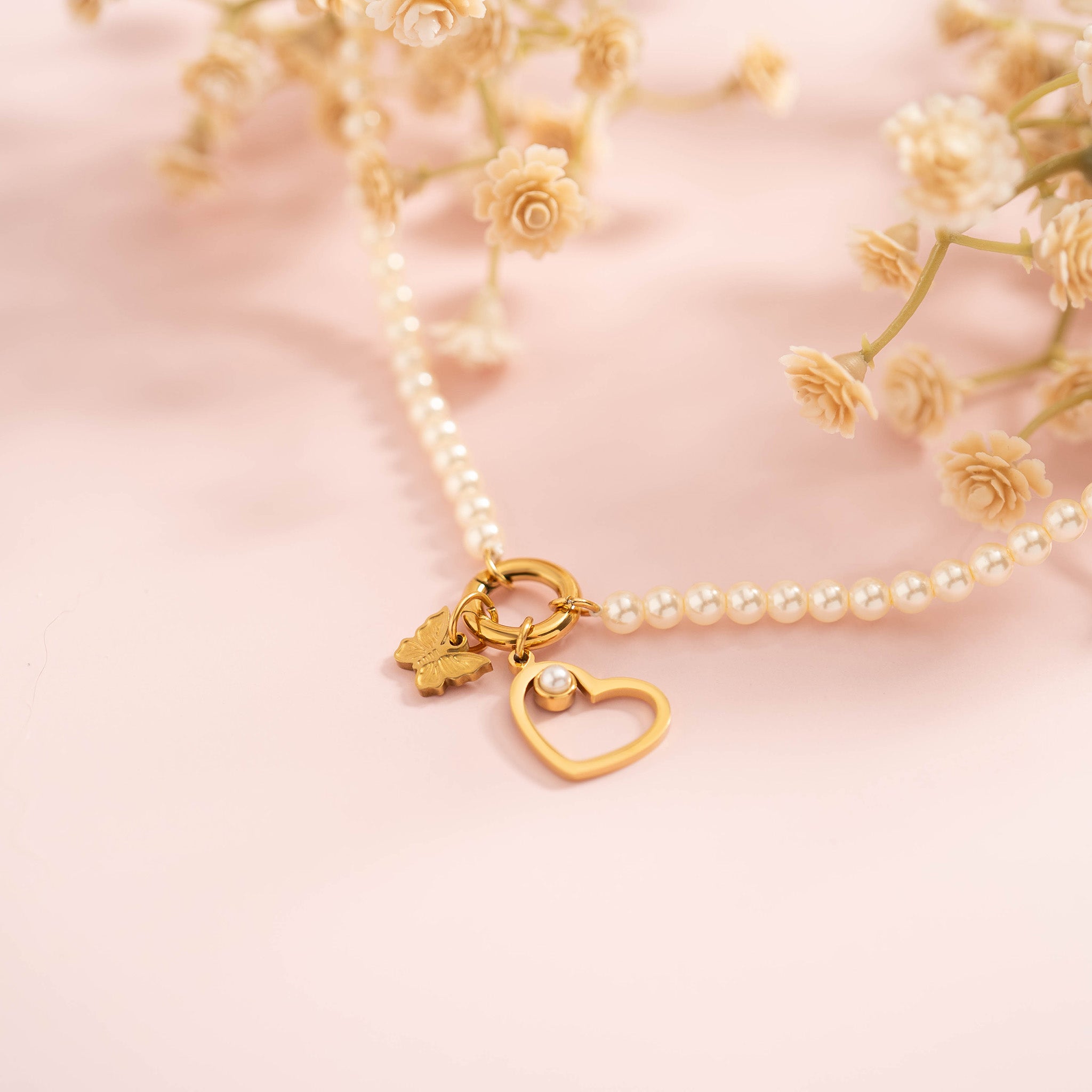 18K Gold PVD Stainless Steel Garden Charm Set / BND0072、mySite、dreamappss