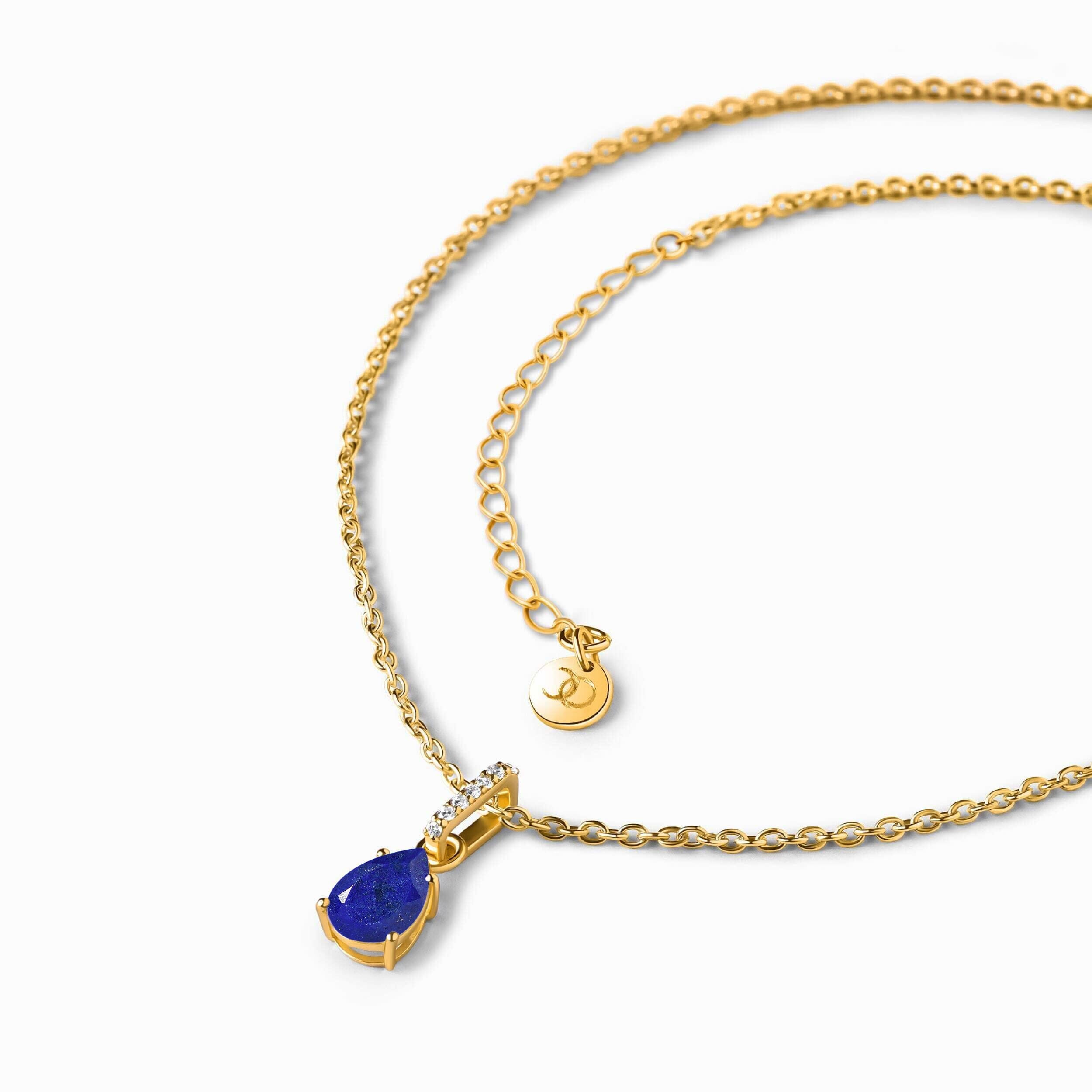 Lapis Lazuli Necklace Sway - September Birthstone、mySite、hinf8tx79