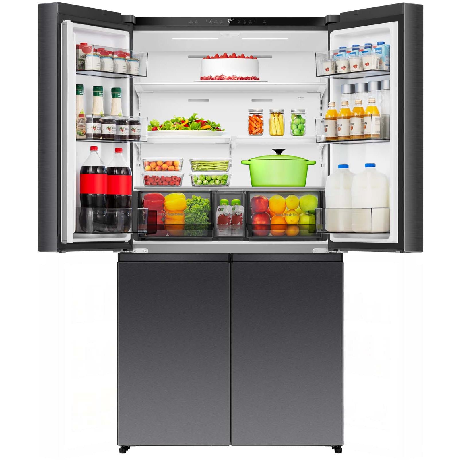 Hisense HRCD640TB 647L French Door Fridge (Dark Stainless Steel)、mySite、camillekostekn