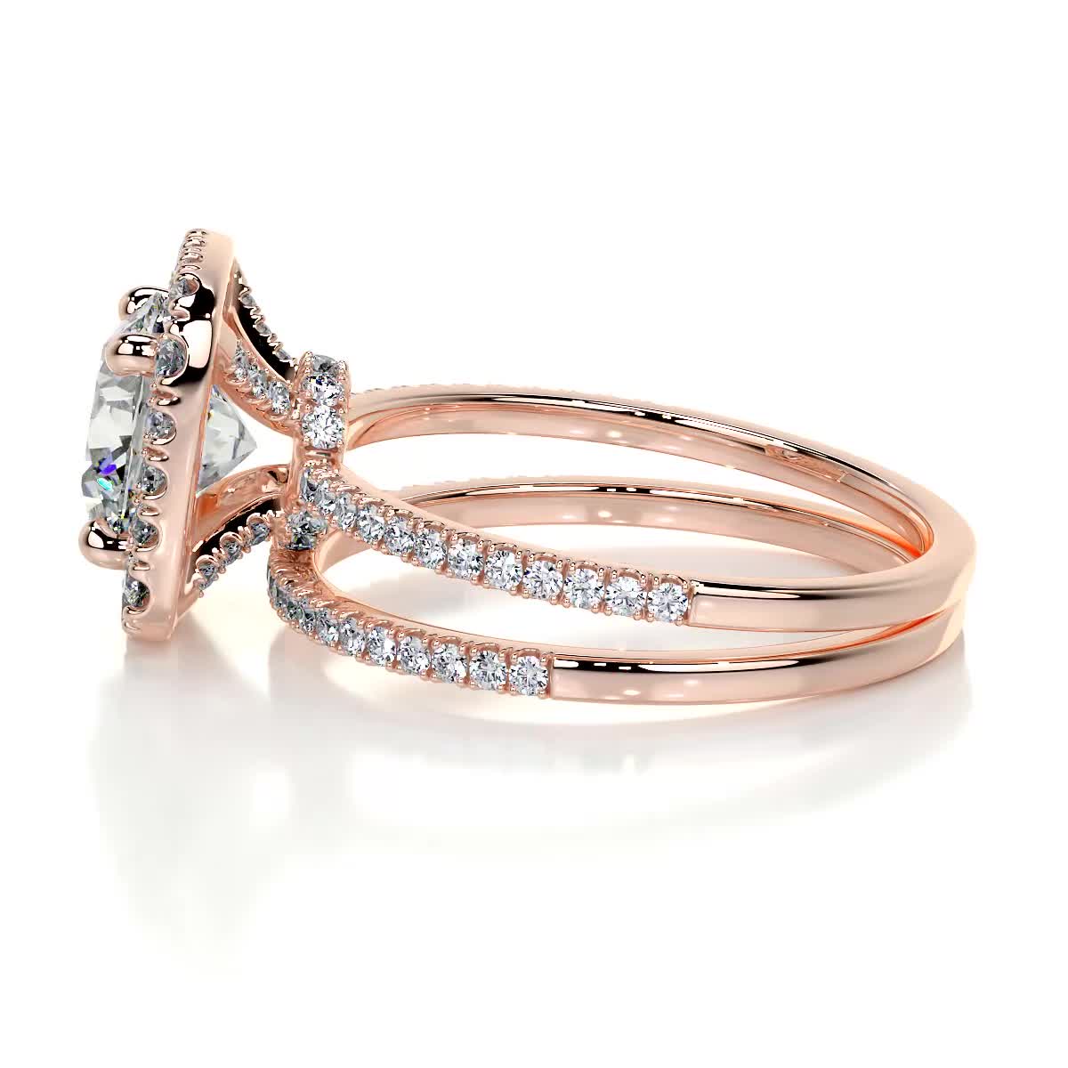 Catalina Lab Grown Diamond Bridal Set -14K Rose Gold、mySite、hinf8tx79