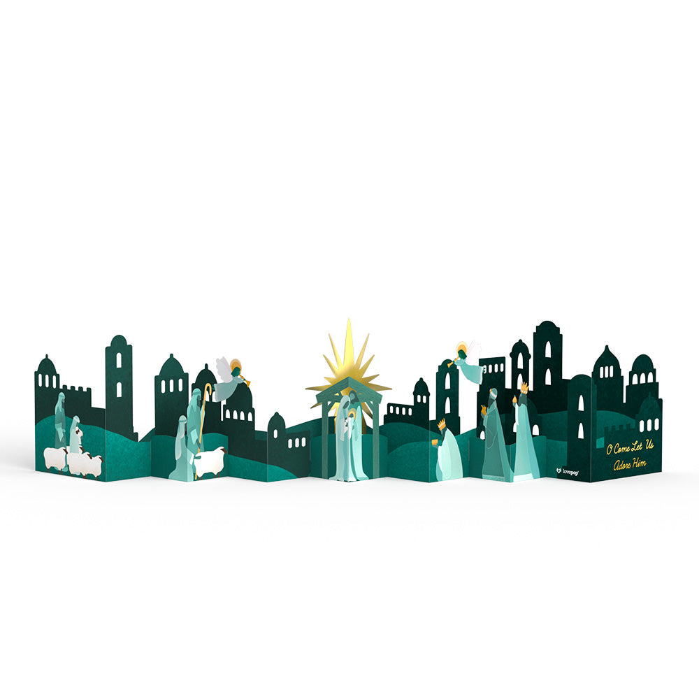 Nativity Scene Loooooong Card™ (Expands to 2 feet)、mySite、solidvoid