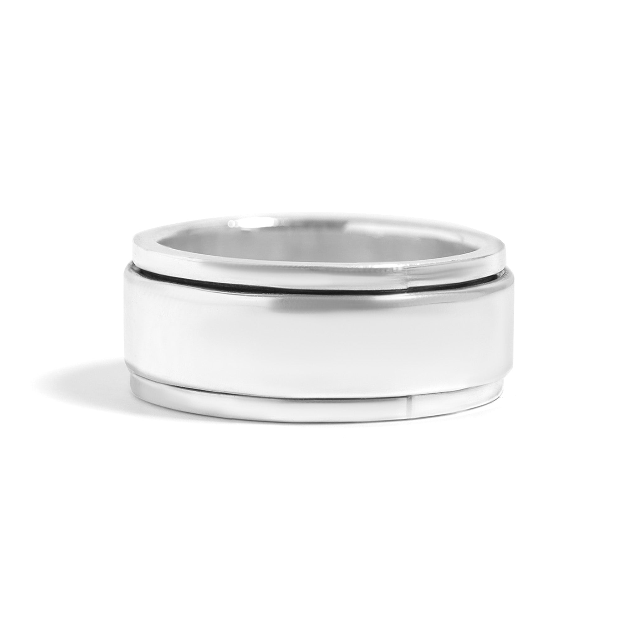 Stainless Steel Polished Spinner Ring / SRJ0004、mySite、dreamappss