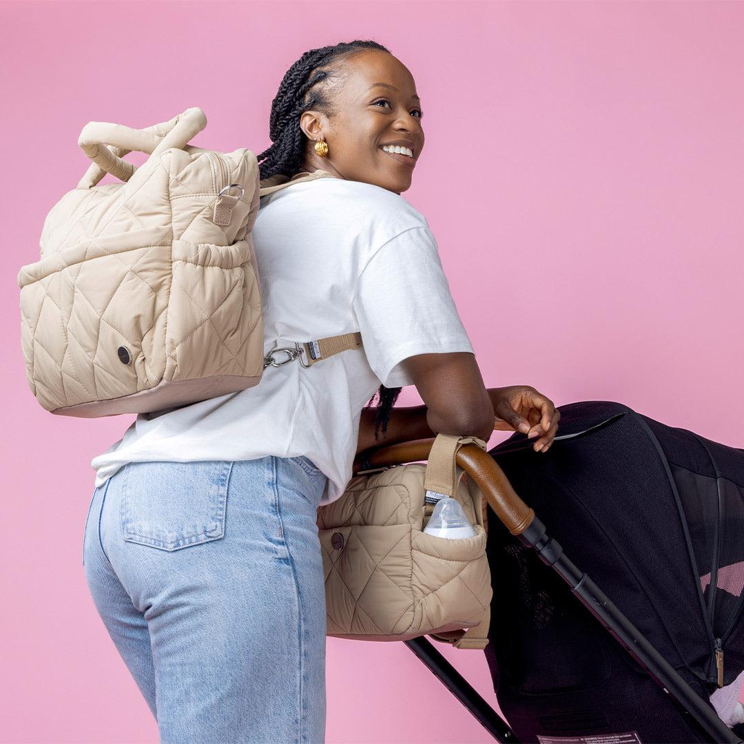  Babymel Willow Quilted Tote Bag - Oat、mySite、merchandisen