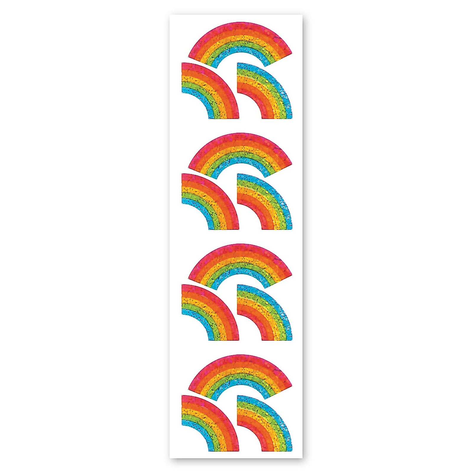  Rainbows Sparkly Prismatic Stickers - Packaged、mySite、ghnorth