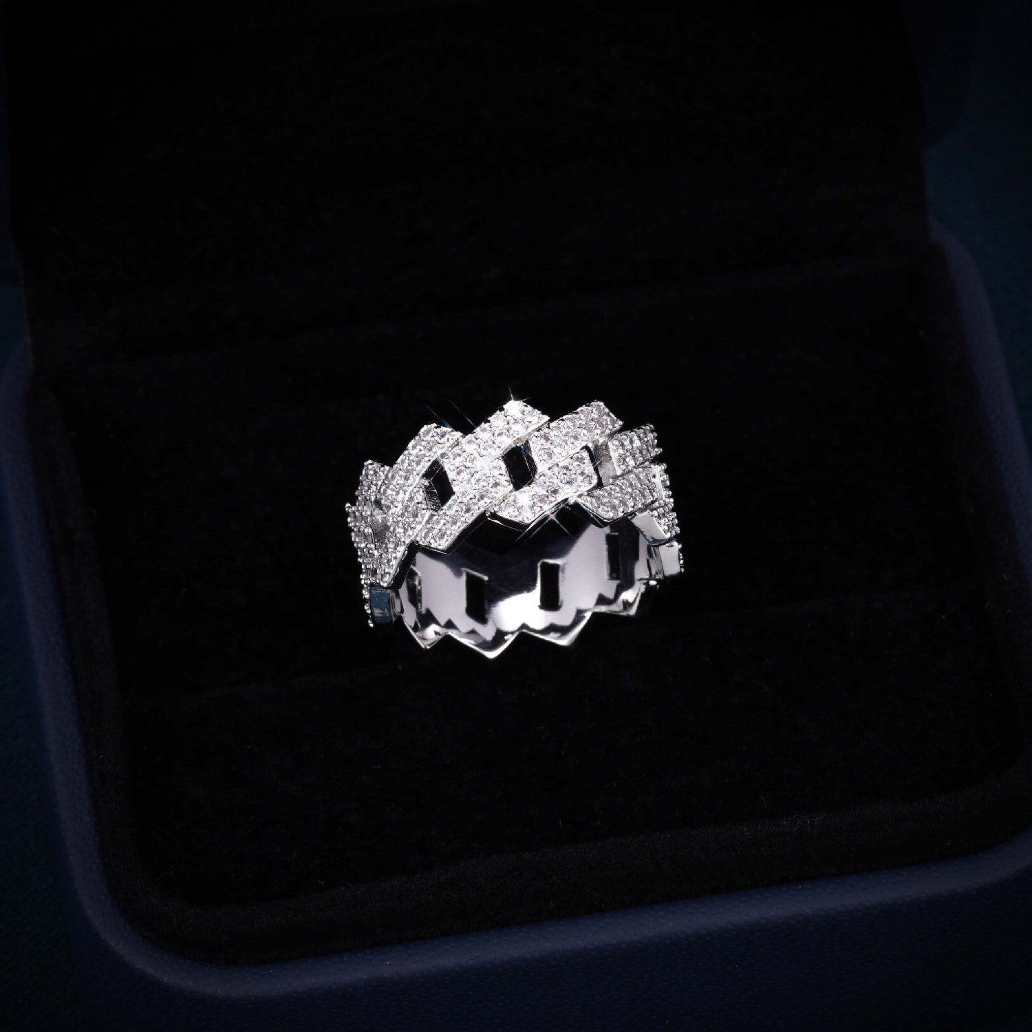 VVS Cuban Link Ring 14K Gold、mySite、hinf8tx79