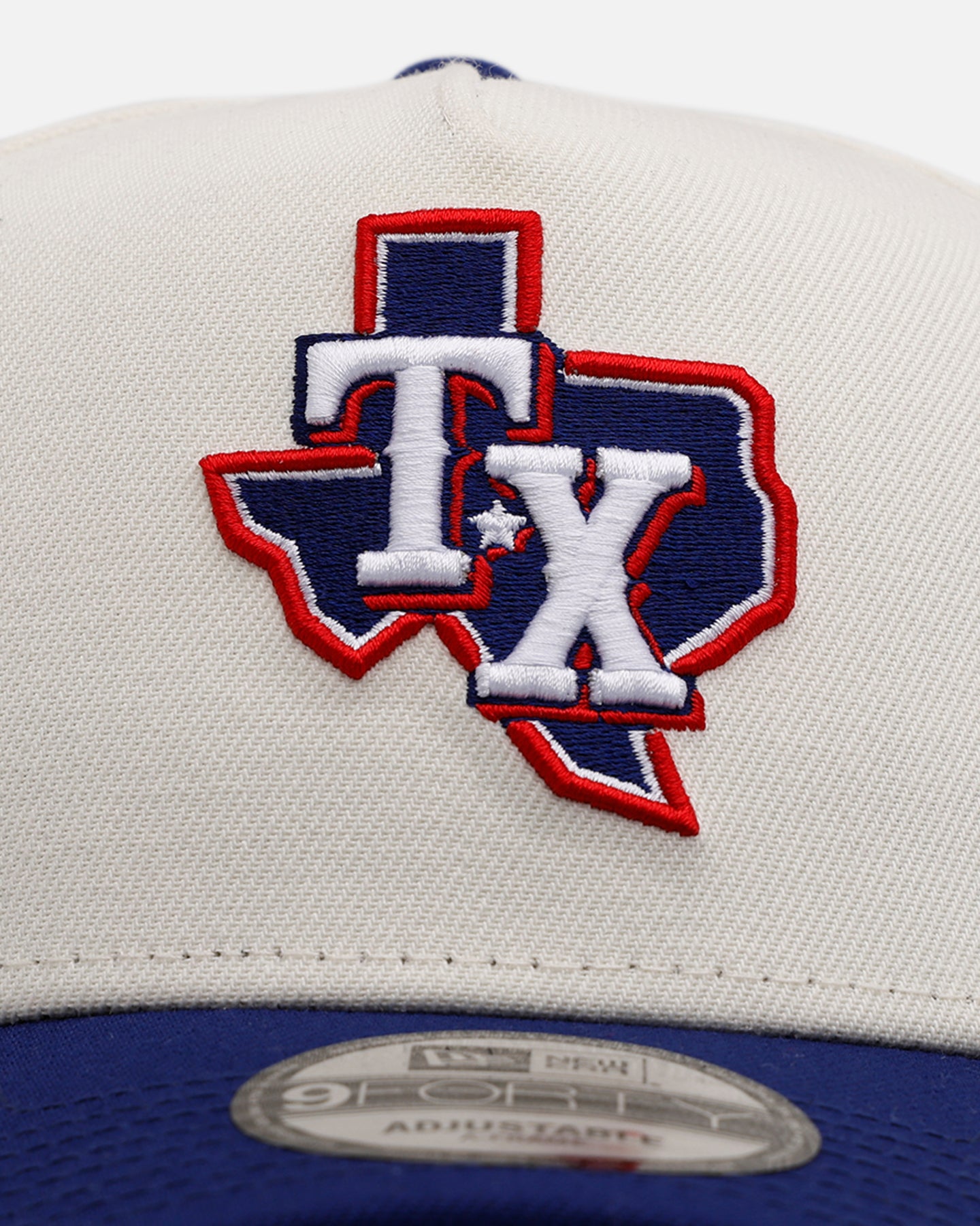 New Era Texas Rangers 'Team Color Visor' 9FORTY A-Frame Snapback Chrome/Official Team Color、mySite、zt4zffjzw