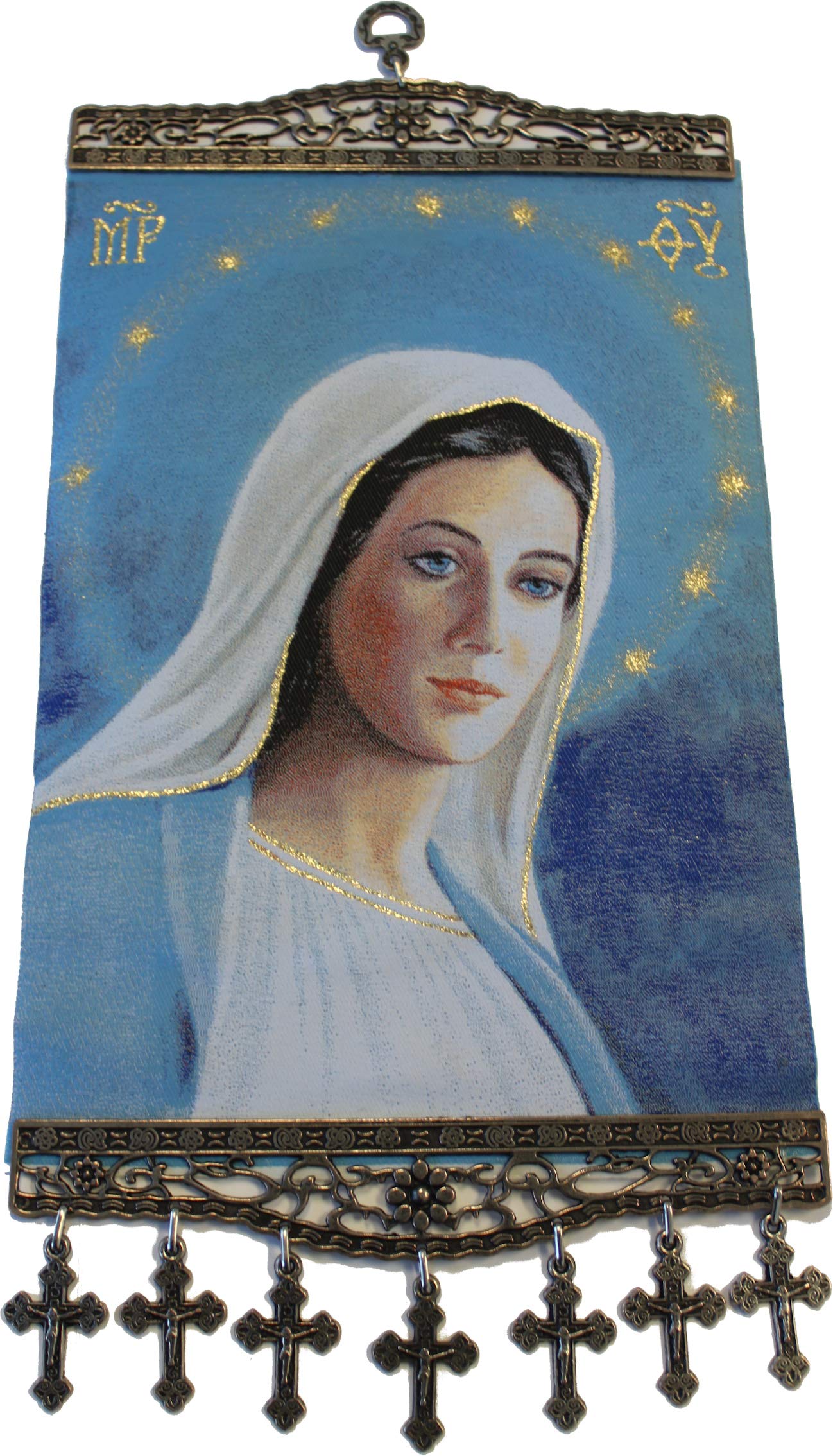  Holy Land Market Extra Large Wall Hanging Tapestry with Heat Printing on Synthetic Cloth Decorated (17.5 x 8 Inches)、mySite、elrpsem3k