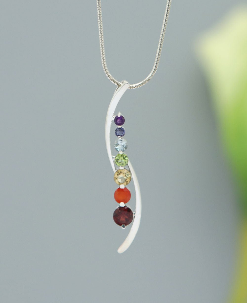 Sterling Silver Geometric Chakra Pendant、mySite、topwebapps