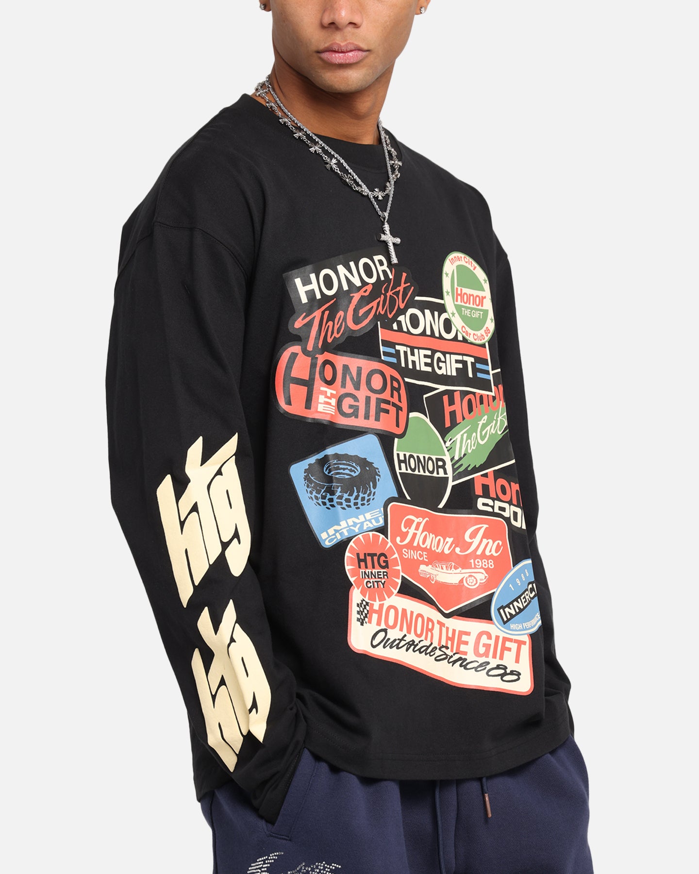 Honor The Gift Fuel Long Sleeve T-Shirt Black、mySite、zt4zffjzw