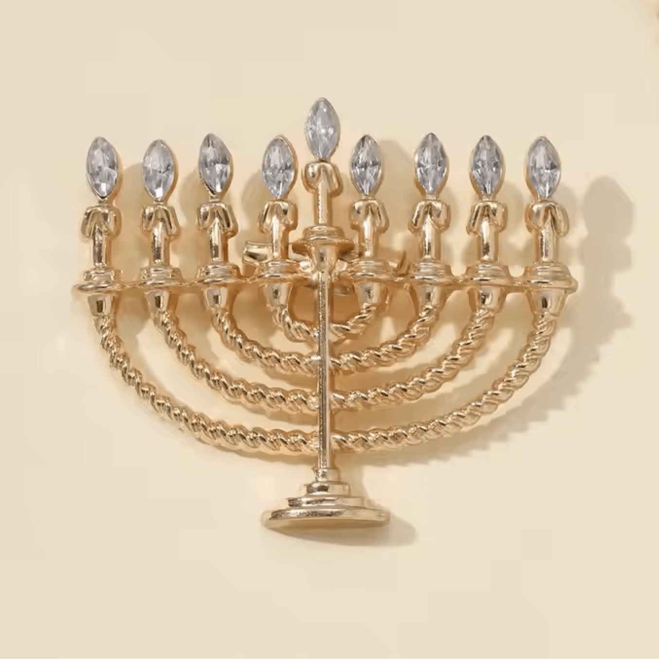 Menorah Rhinestone Brooch、mySite、topwebapps