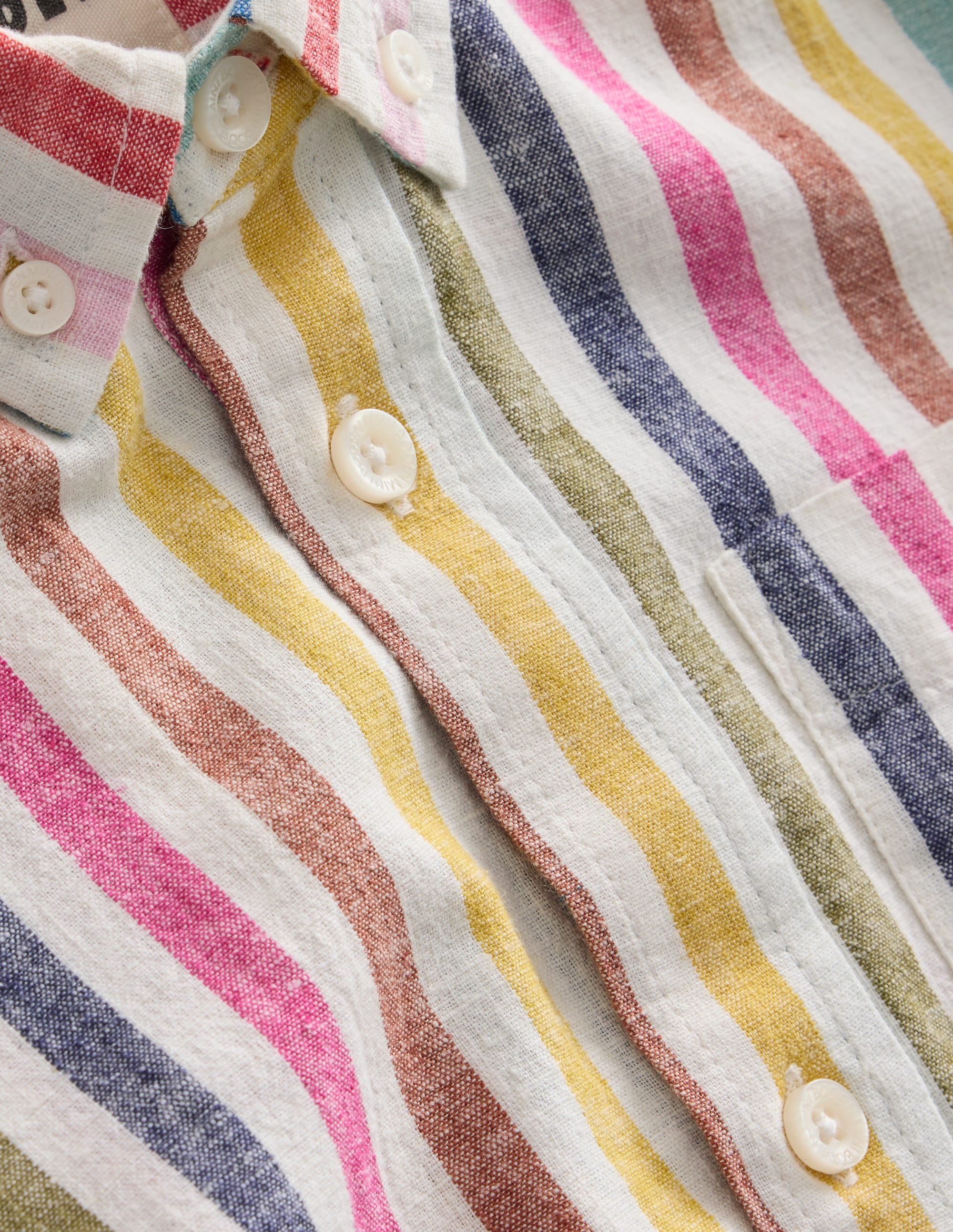  Cotton Linen Shirt-Multistripe、mySite、ashleygrahame