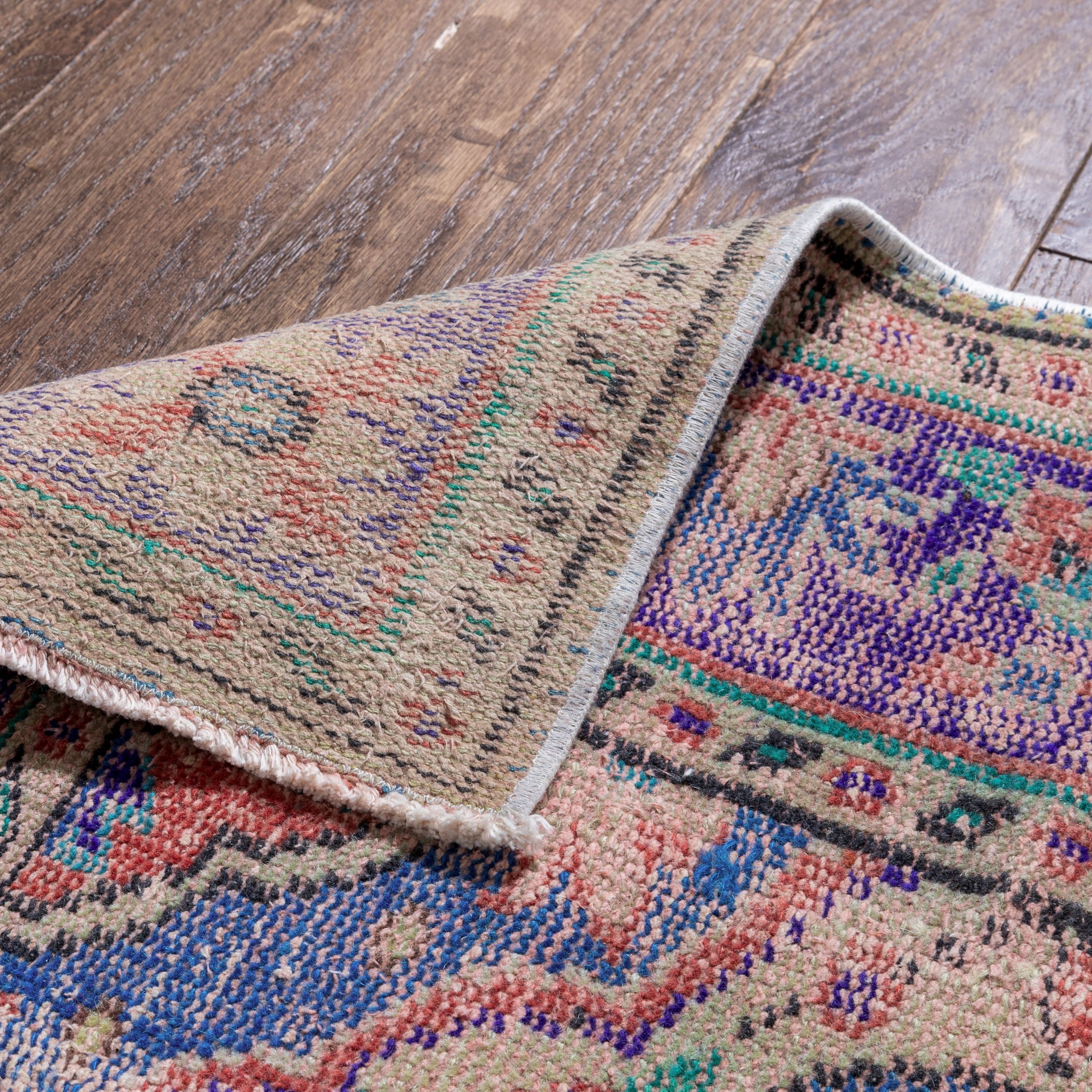 Canan Crimson & Purple Oriental Medallion One-of-a-Kind Handmade Wool Area Rug 5'11 x 9'4、mySite、gigharbornorthrealestate