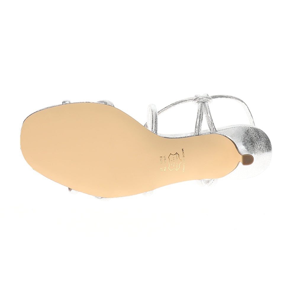 Bright Metallic Strappy Slingback Sandals、mySite、gtrtttuynbv