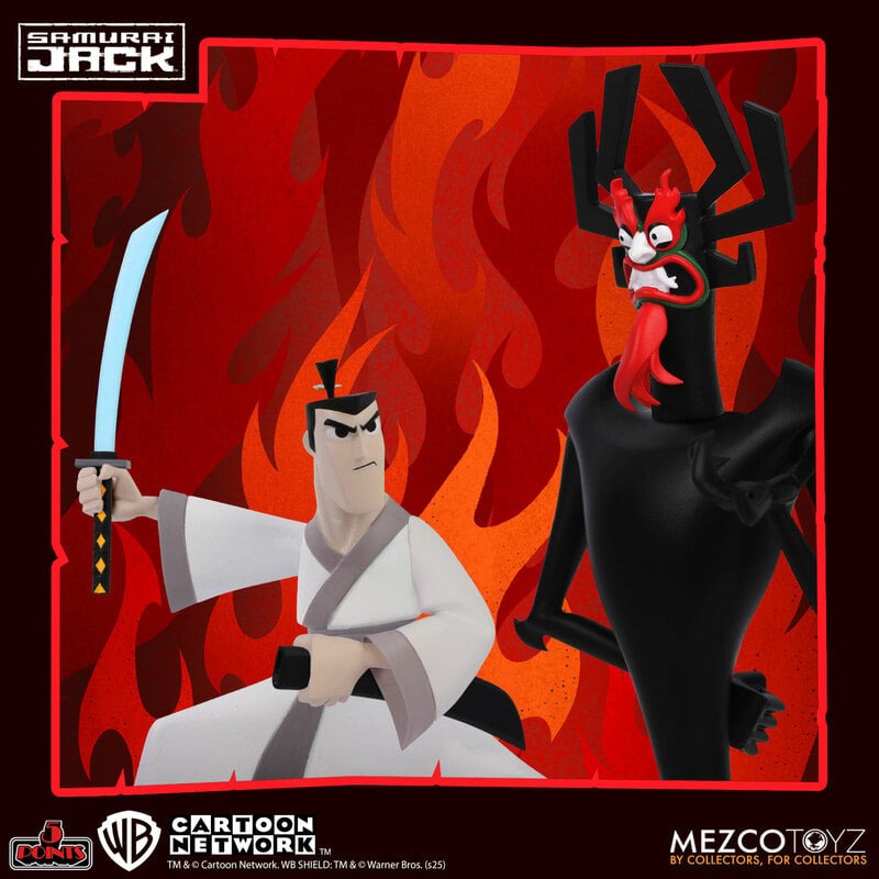 Mezco Samurai Jack 5 Points Deluxe Action Figure Set、mySite、hgirdovlk