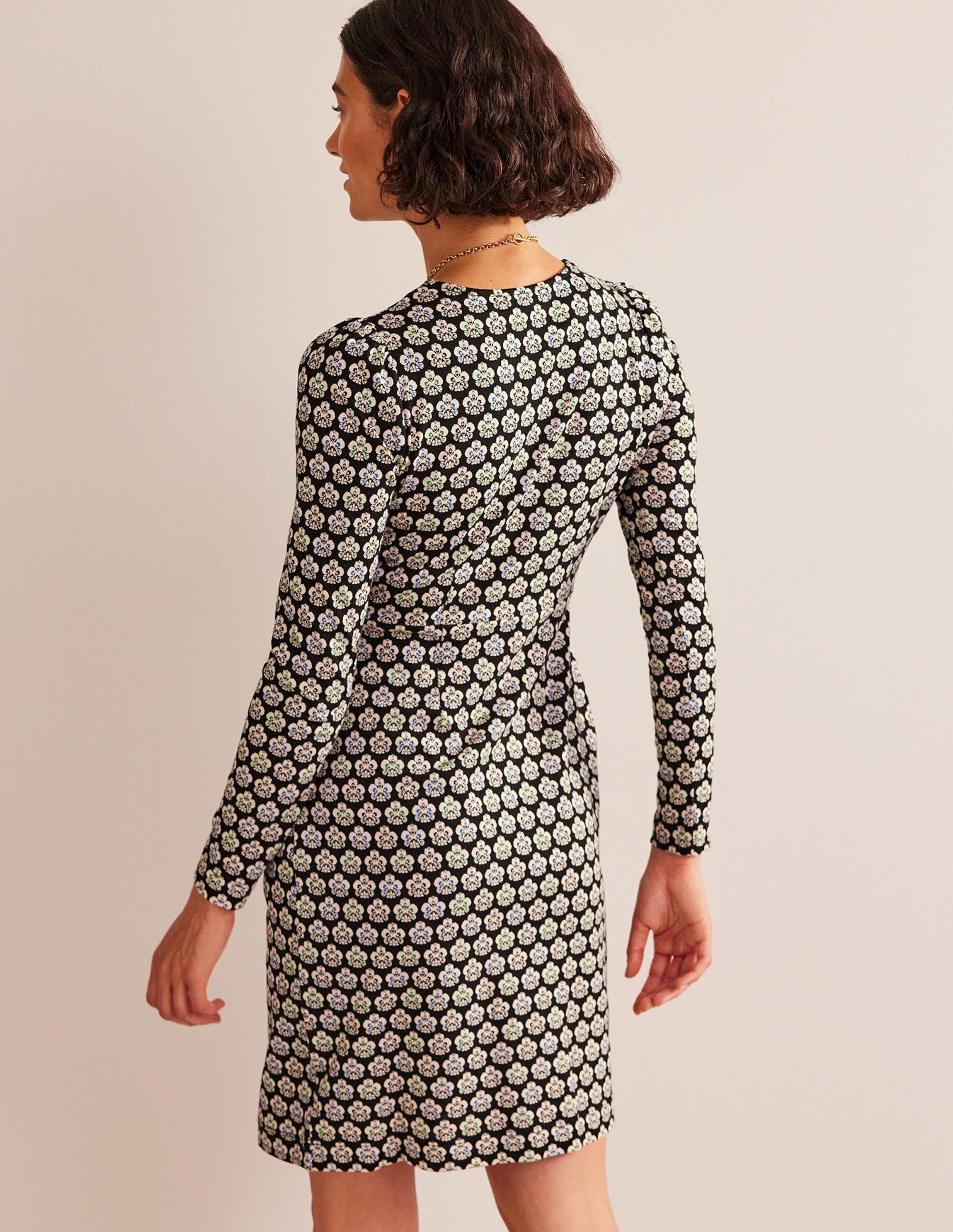  Penelope Jersey Dress-Black, Carnation Stamp、mySite、ashleygrahame