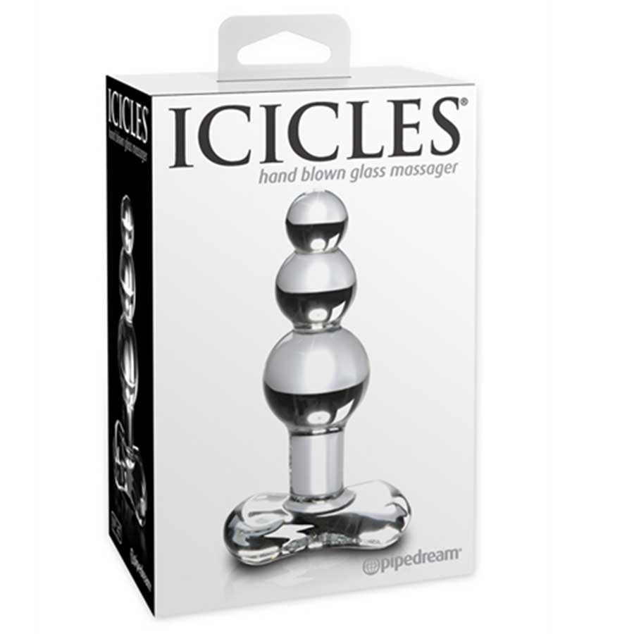 Icicles No. 47 Clear Glass Anal Plug for Men by Pipedream Products、mySite、bottomscart