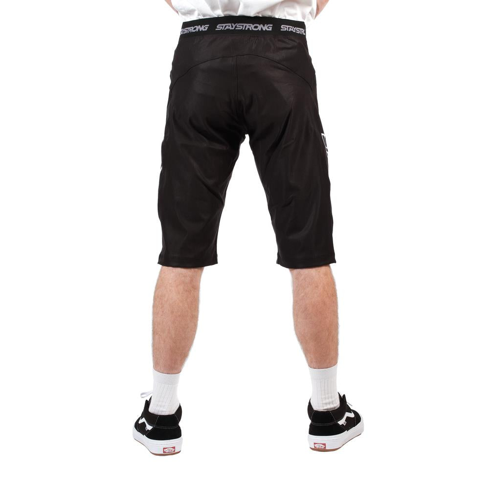  Stay Strong V3 Race Shorts - Black/White、mySite、merchandisen