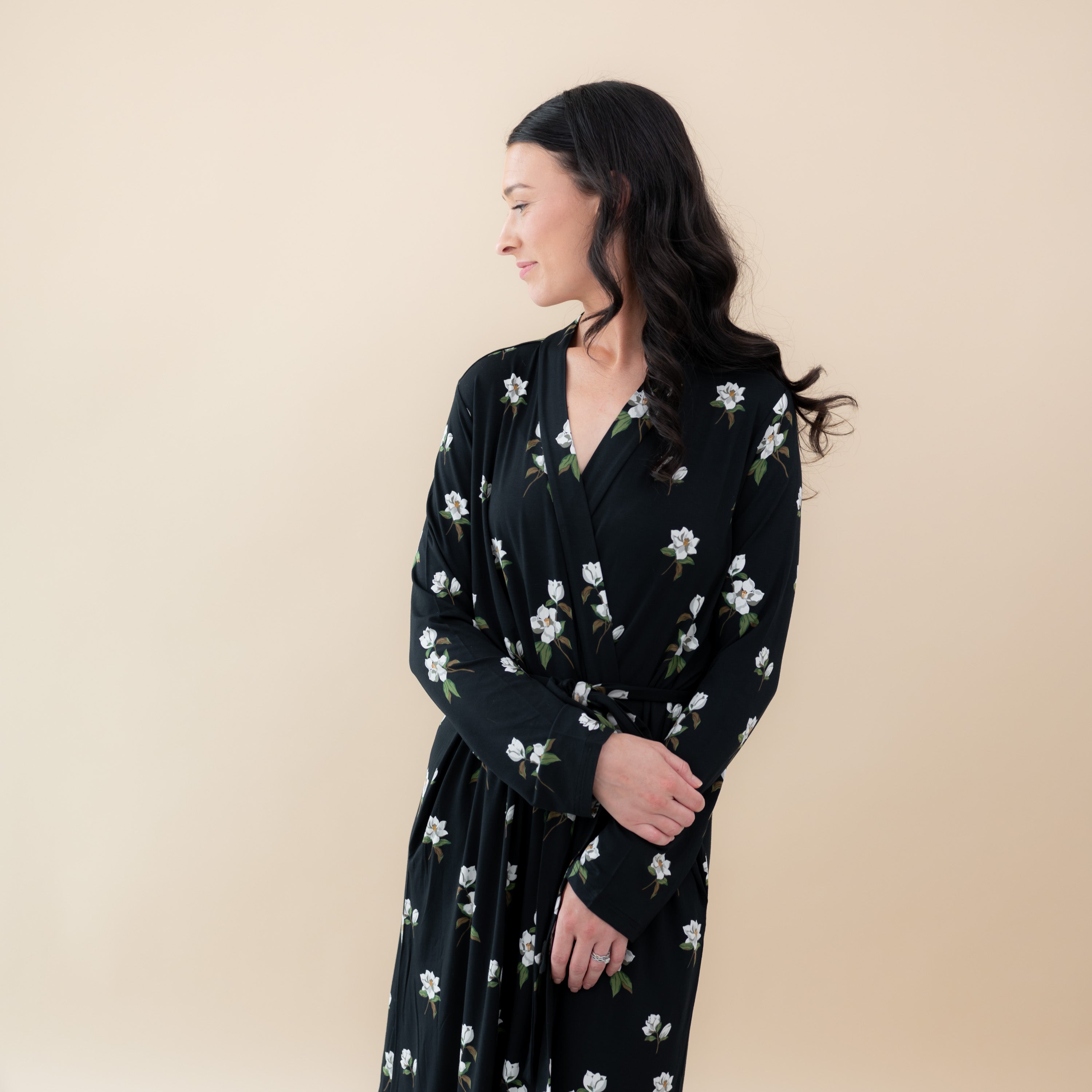  Women’s Lounge Robe in Big Midnight Magnolia、mySite、layawaytickets