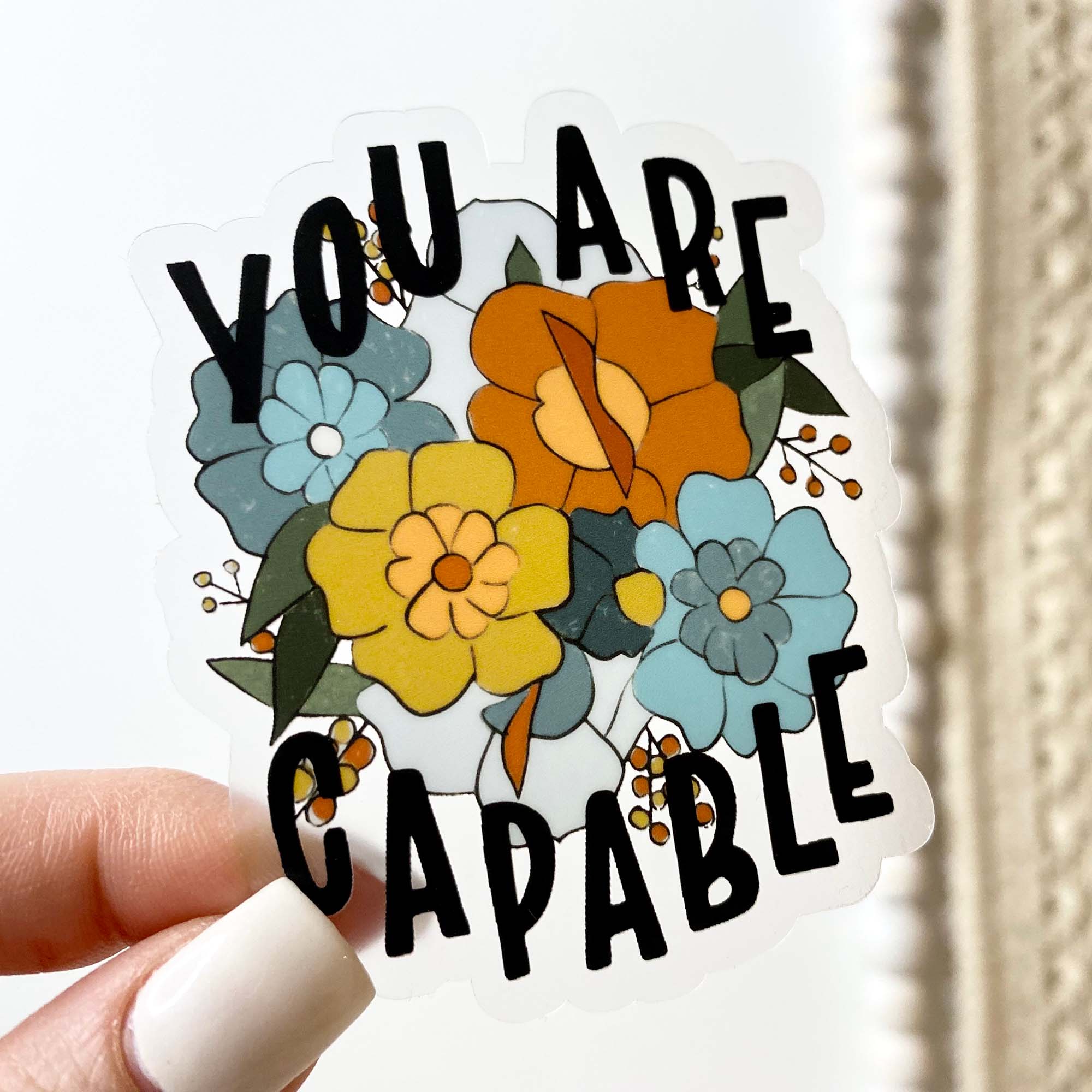  You Are Capable Clear Sticker、mySite、elrpsem3k