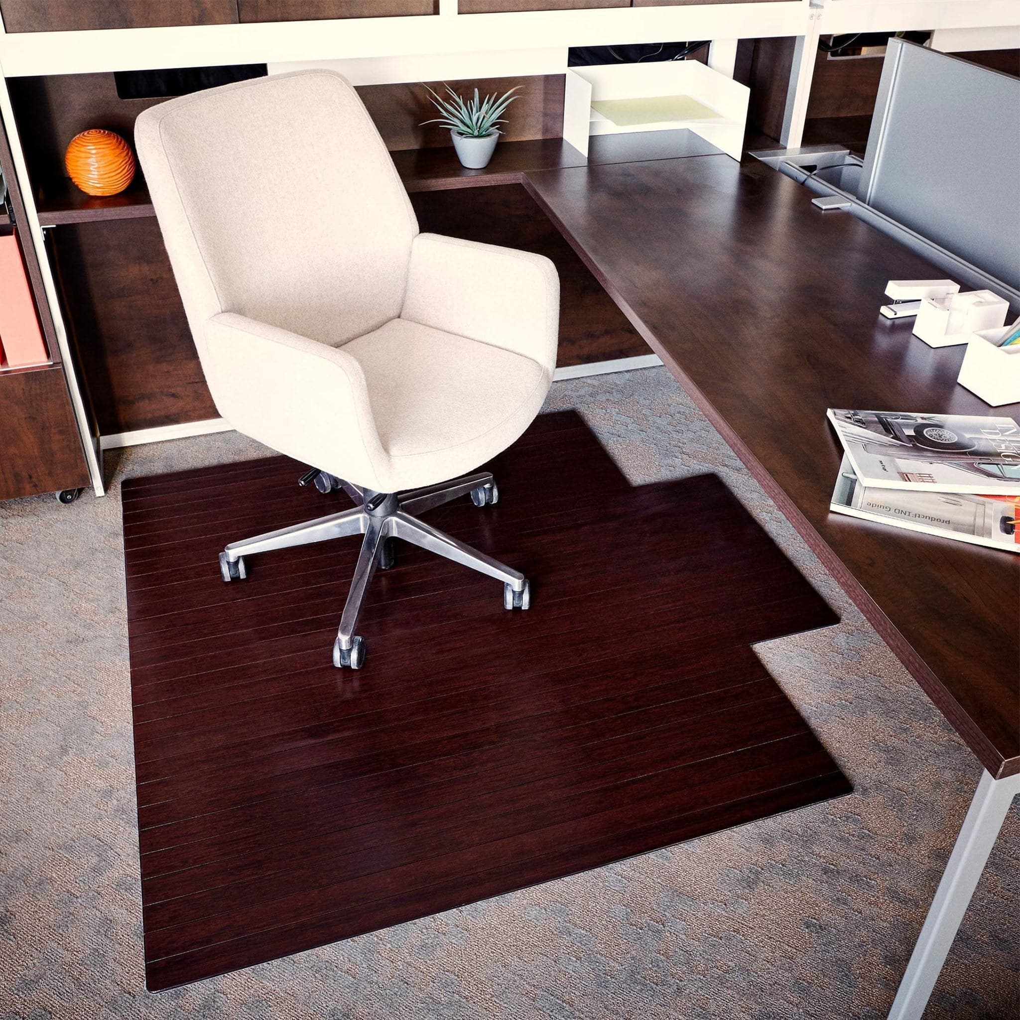 Standard Bamboo Chair Mat with Lip、mySite、neckold