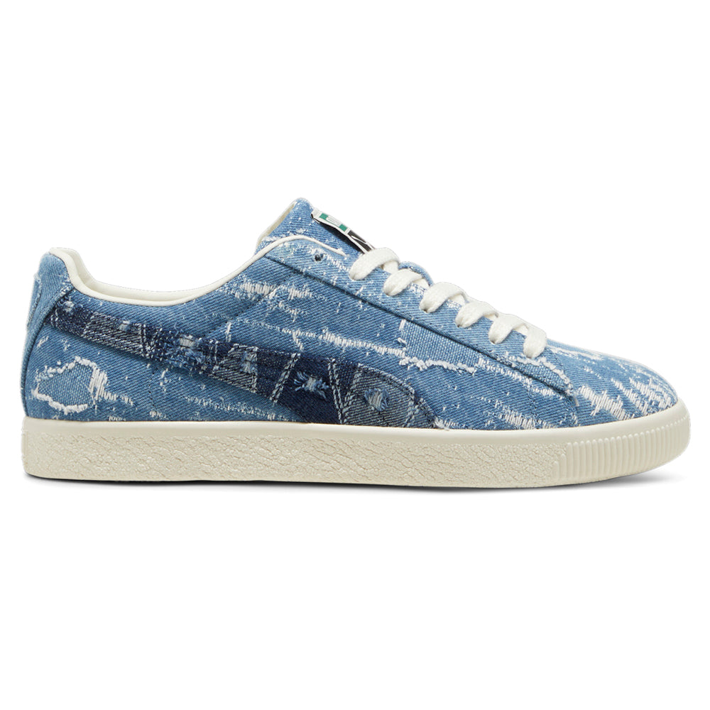 Clyde Denim Lace Up Sneakers、mySite、gtrtttuynbv