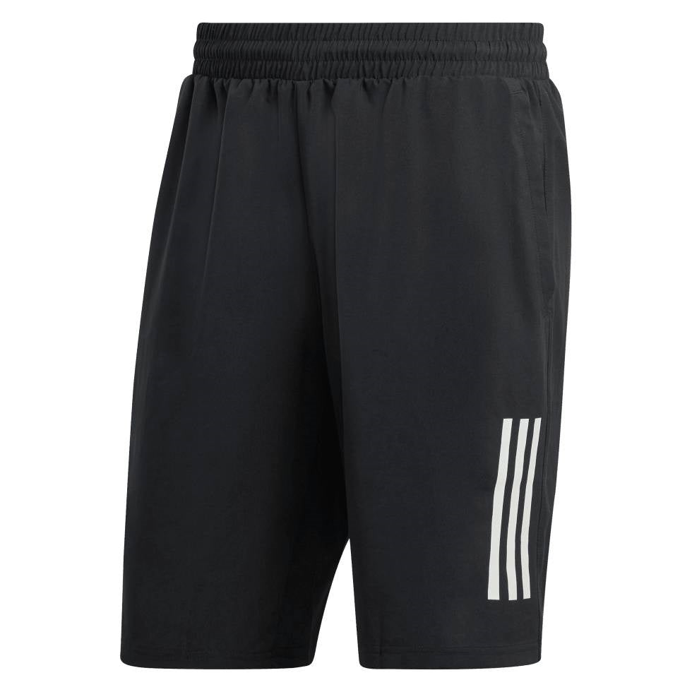 adidas Men's 3 Stripe Club Short 7-Inch (Black)