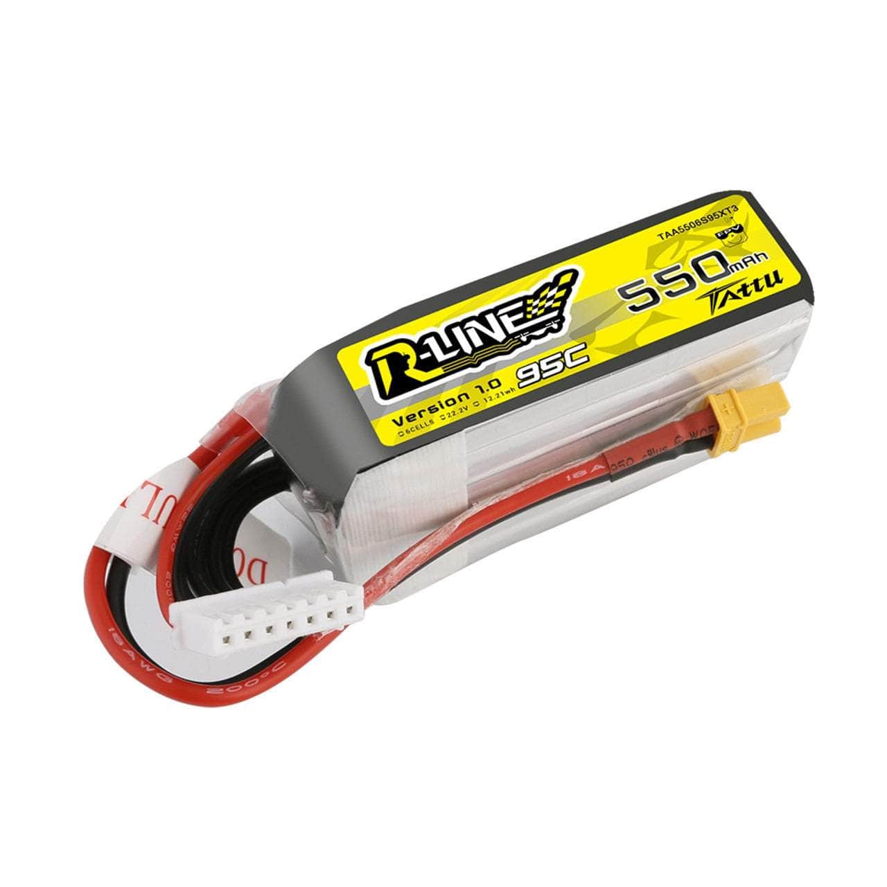  Tattu 22.2v 6S 550mAh 95C LiPo Micro Battery - XT30、mySite、merchandisen