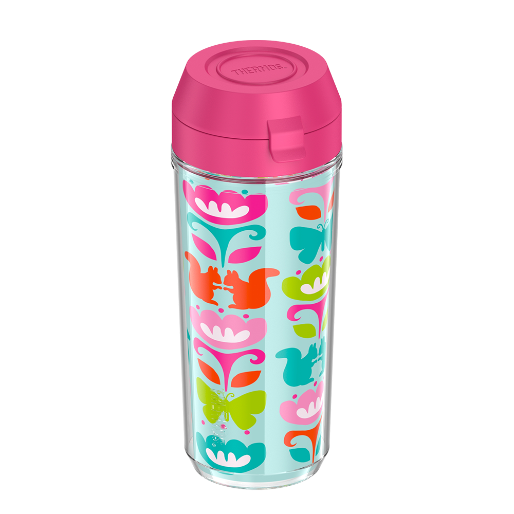 18oz DOUBLE WALL WATER BOTTLE SQUIRREL ROWS、mySite、noshort