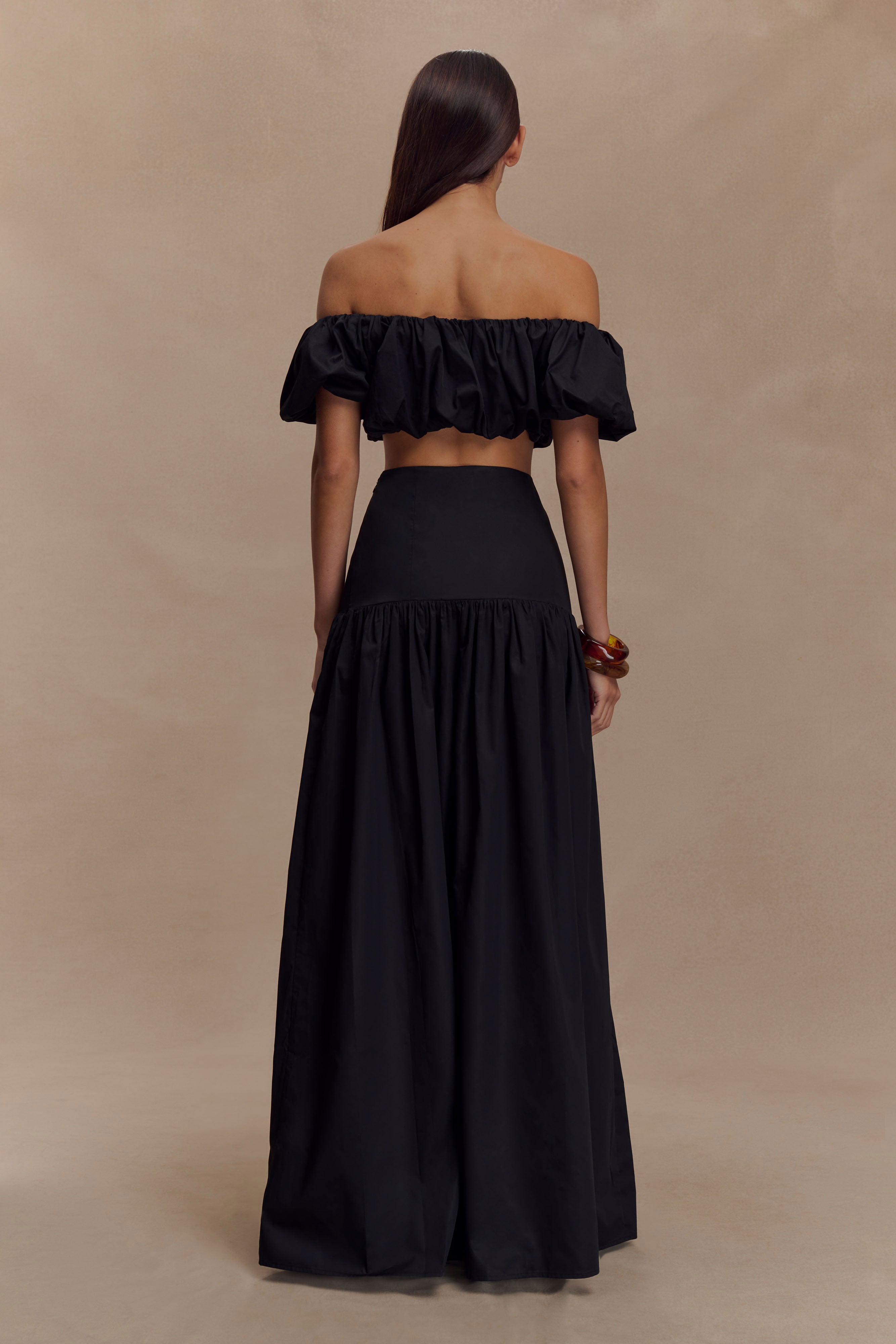 Autumn Maxi Skirt - Black、mySite、solidvoid