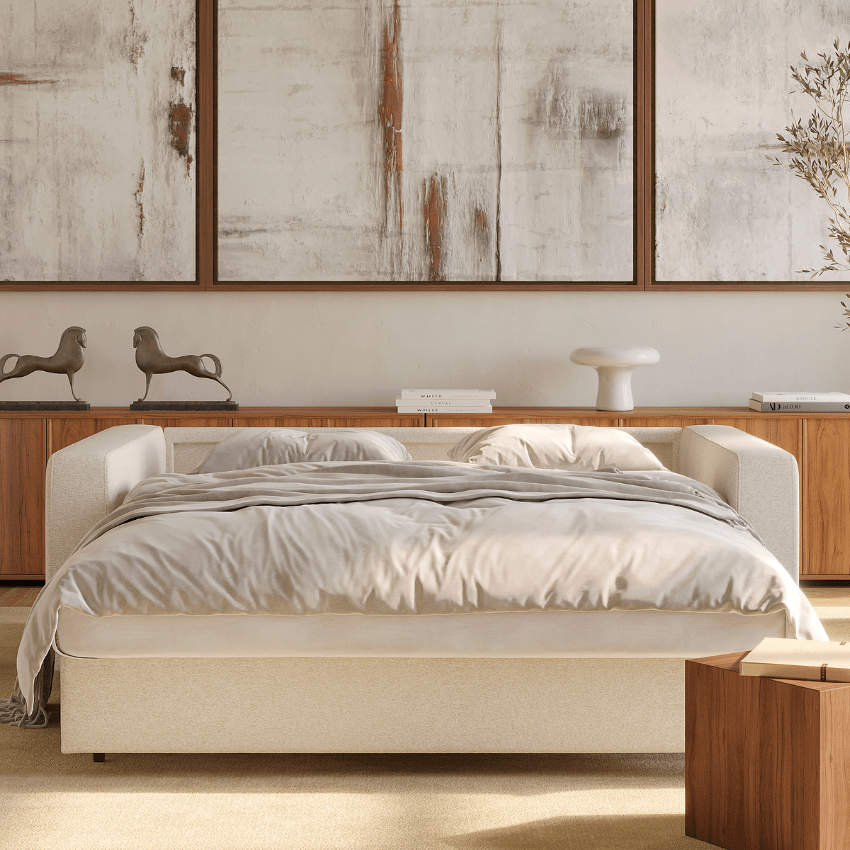 Neah Queen Size Sleeper Sofa、mySite、neckold