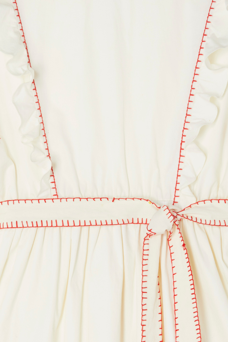 Cream And Red Pollenca Mini Dress Petite、mySite、solidvoid