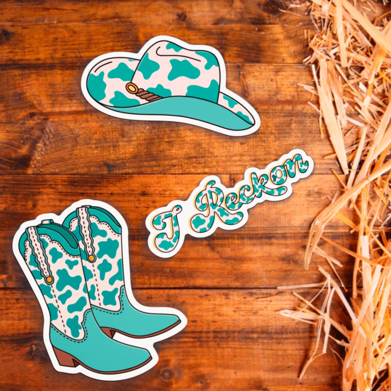  I Reckon Cow Print 3 Pack、mySite、elrpsem3k