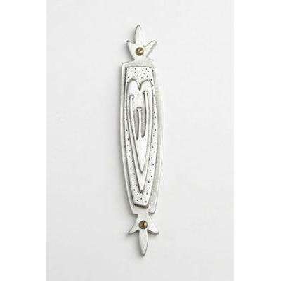 Emily Rosenfeld Pewter Heart Mezuzah、mySite、topwebapps